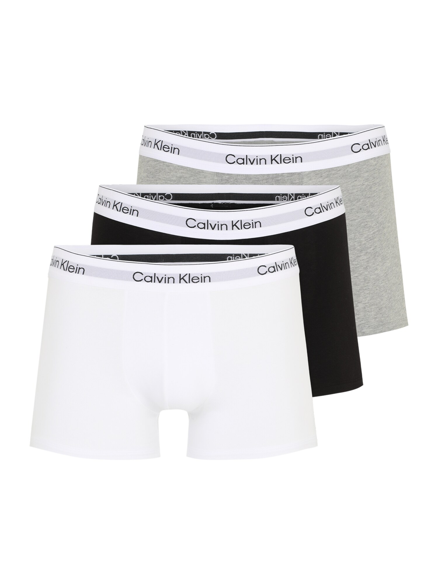 Calvin Klein Underwear Boxeri  gri deschis / negru / alb