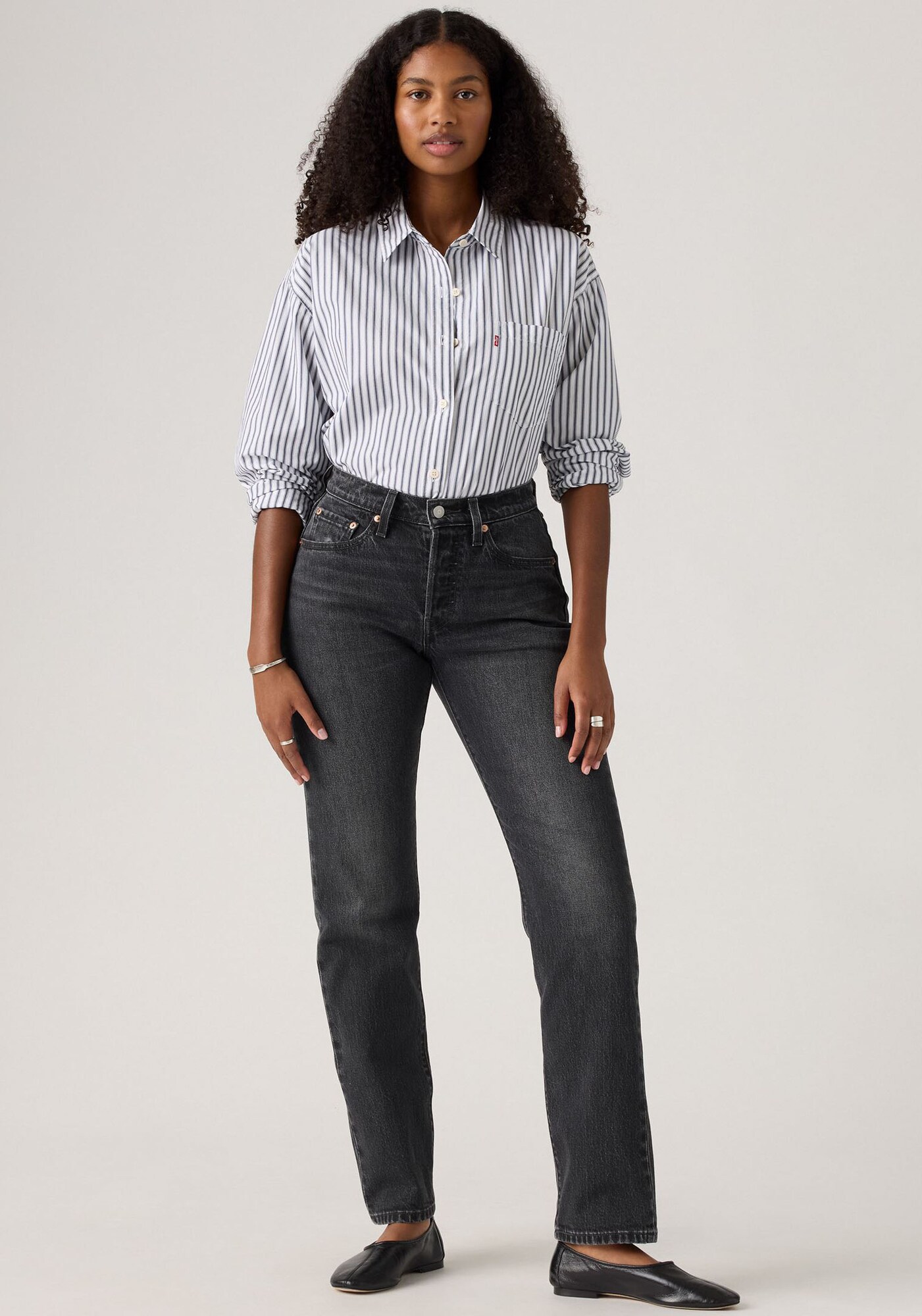 LEVI'S ® Džínsy '501® Curve' čierny denim (obrázok 3)