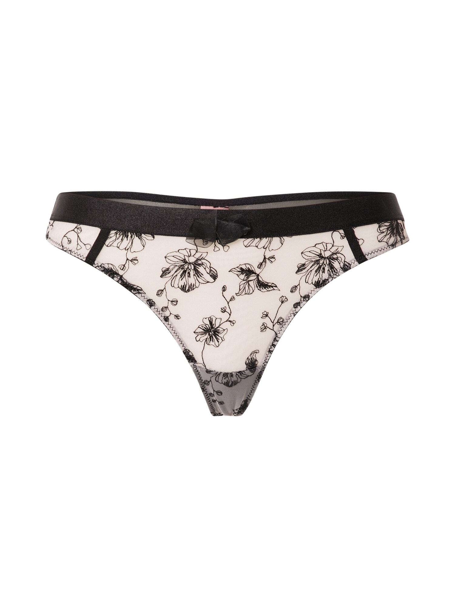 Hunkemöller Siaurikės 'Jenn'  pudros spalva / juoda
