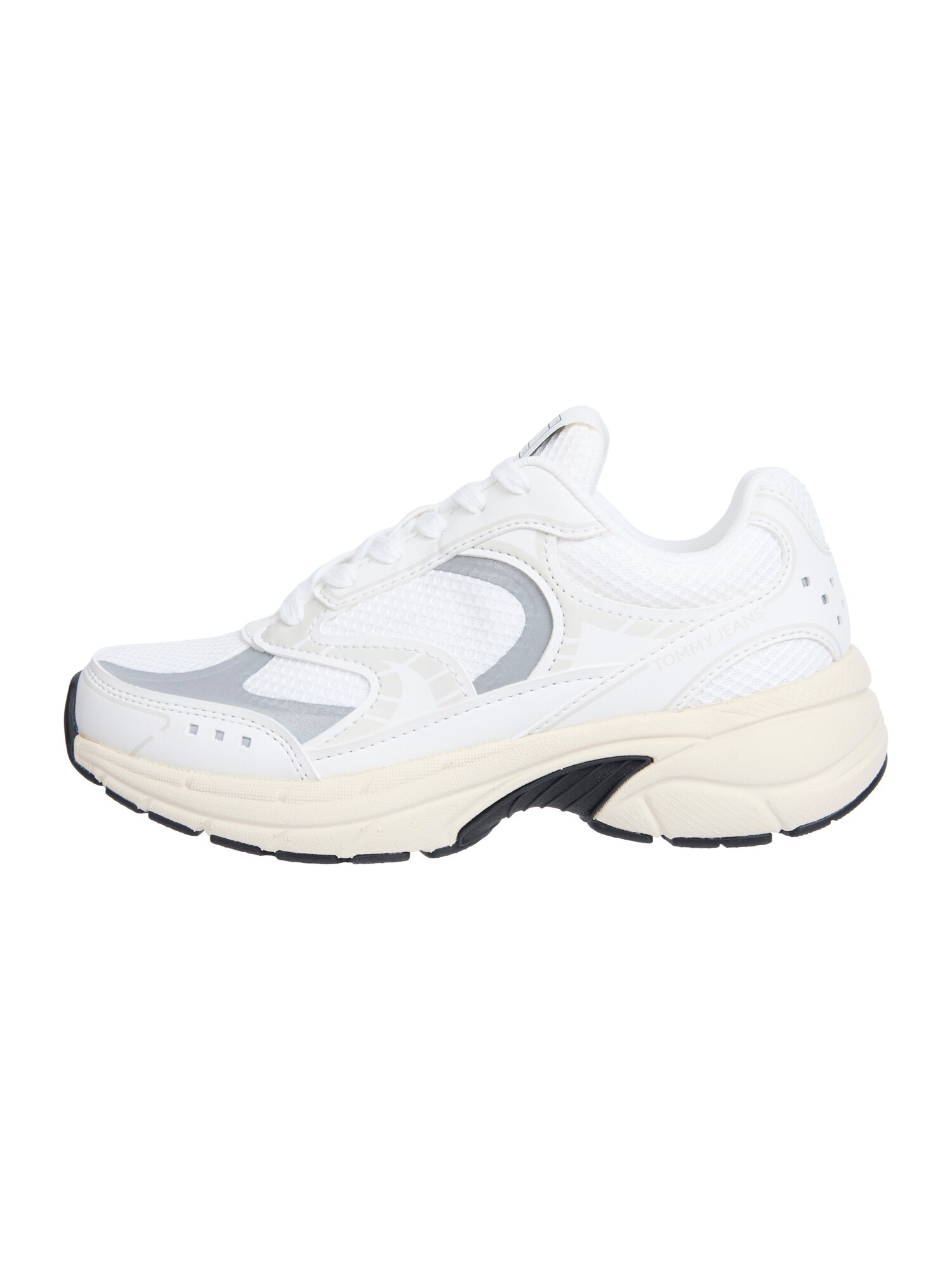 Tommy Jeans Sneaker low 'ARCHIVE'25'  gri / gri deschis / alb