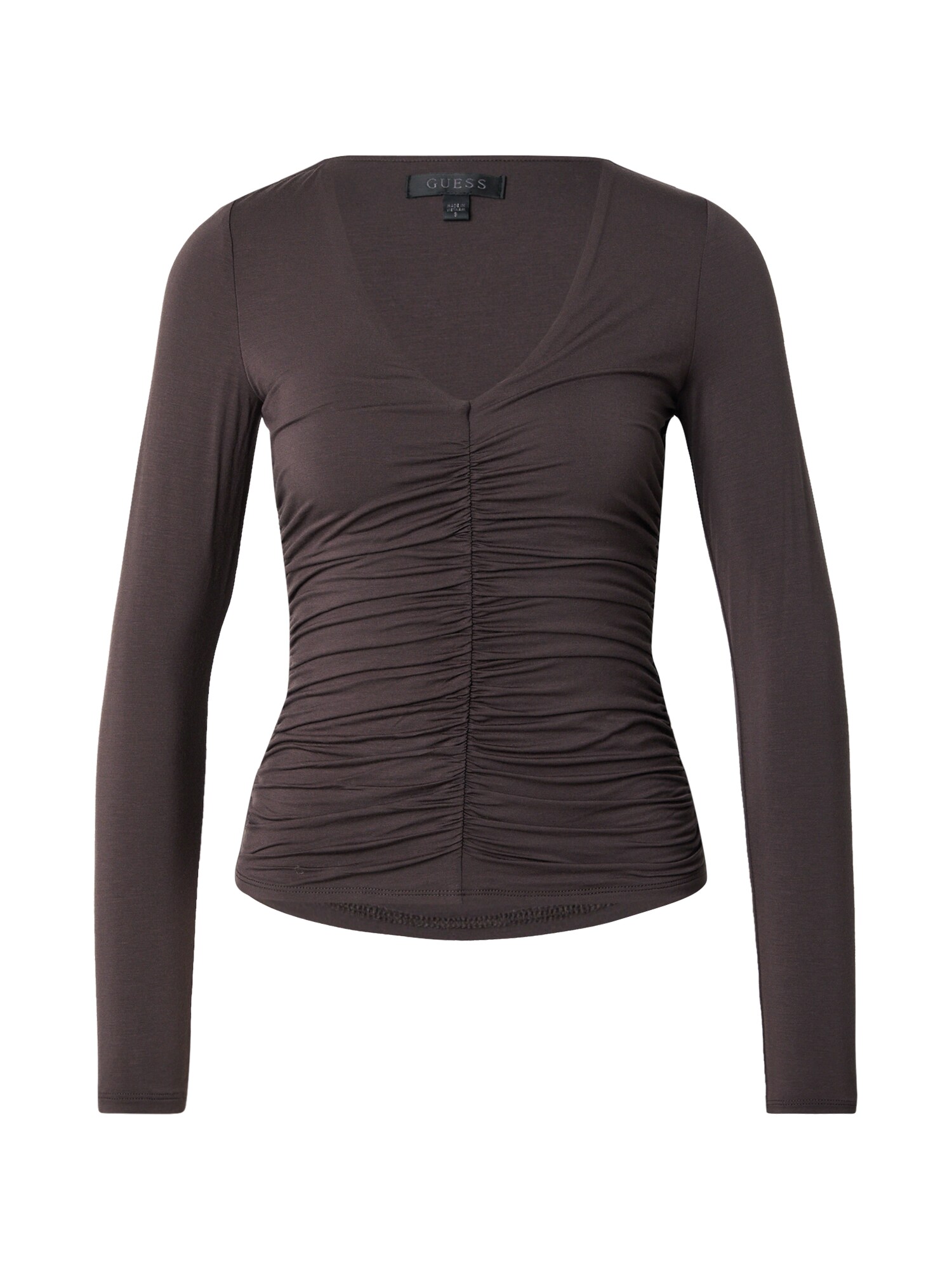 GUESS Tricou AYLEEN  maro închis