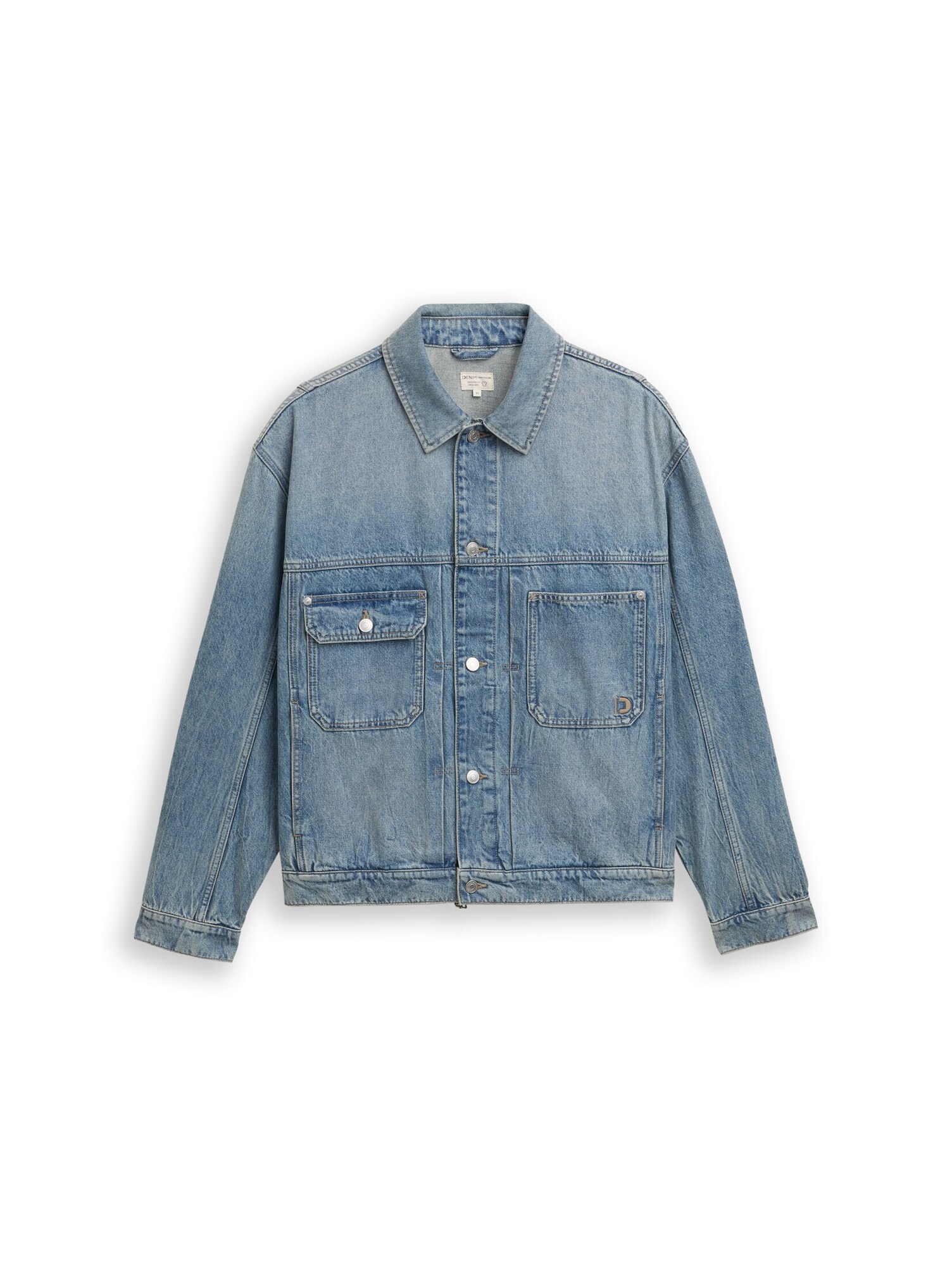Tom Tailor Denim Tussenjas Blauw Denim