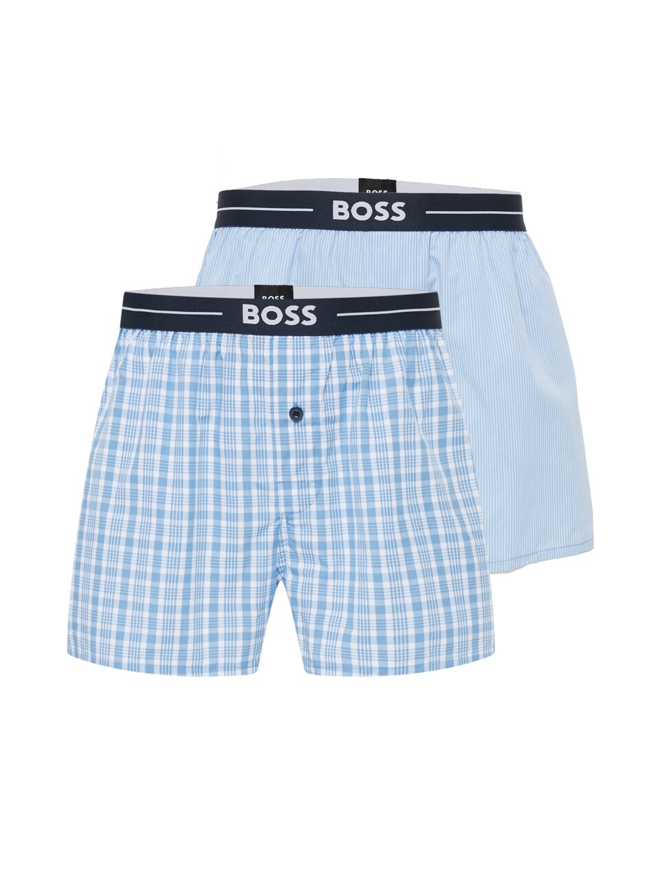 Boxershorts 'Nos' rökblå / nattblå / ljusblå