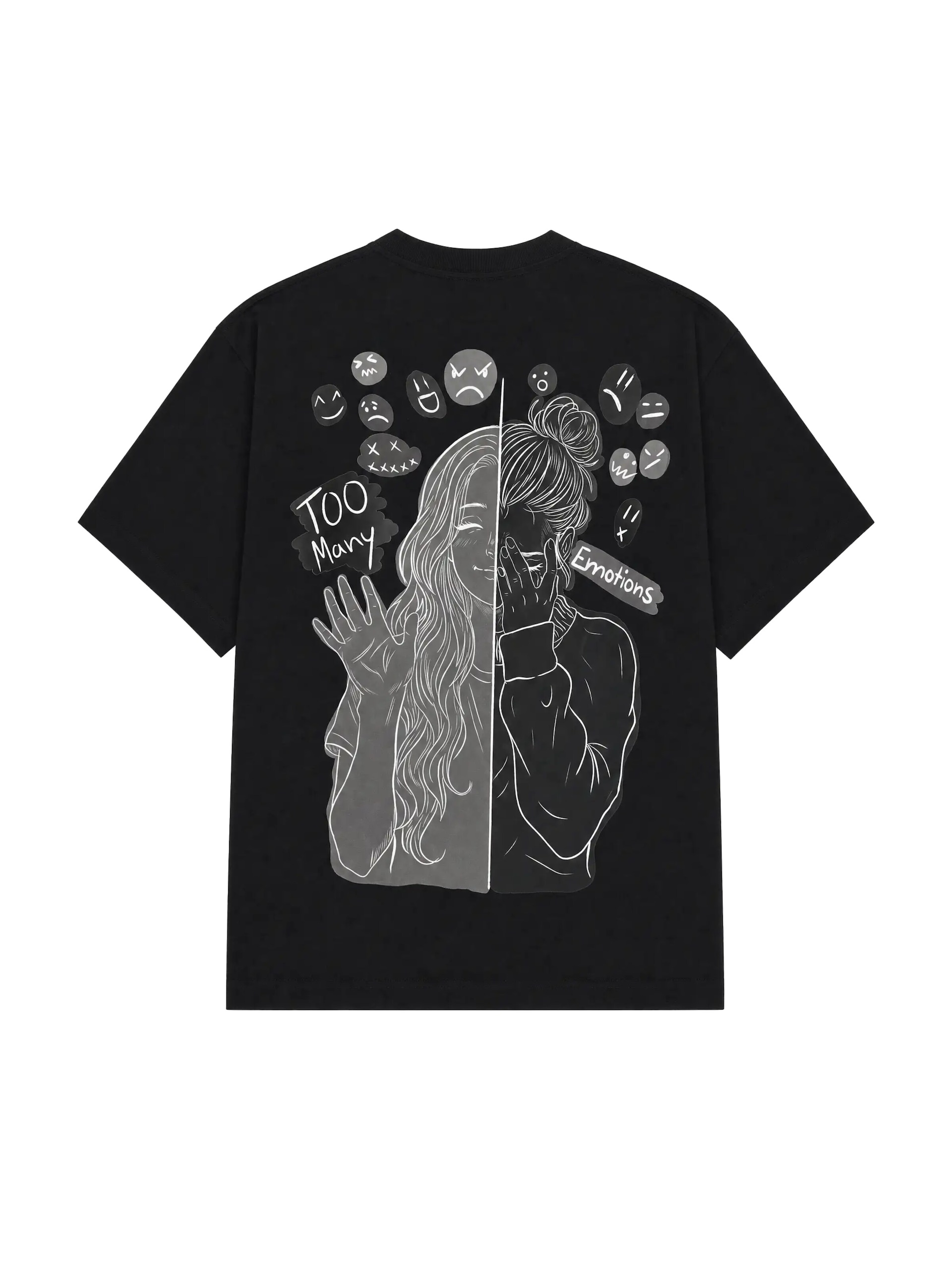 JustDepressed Clothing T-shirt 'Borderline heavy T-Shirt 240GSM' herr