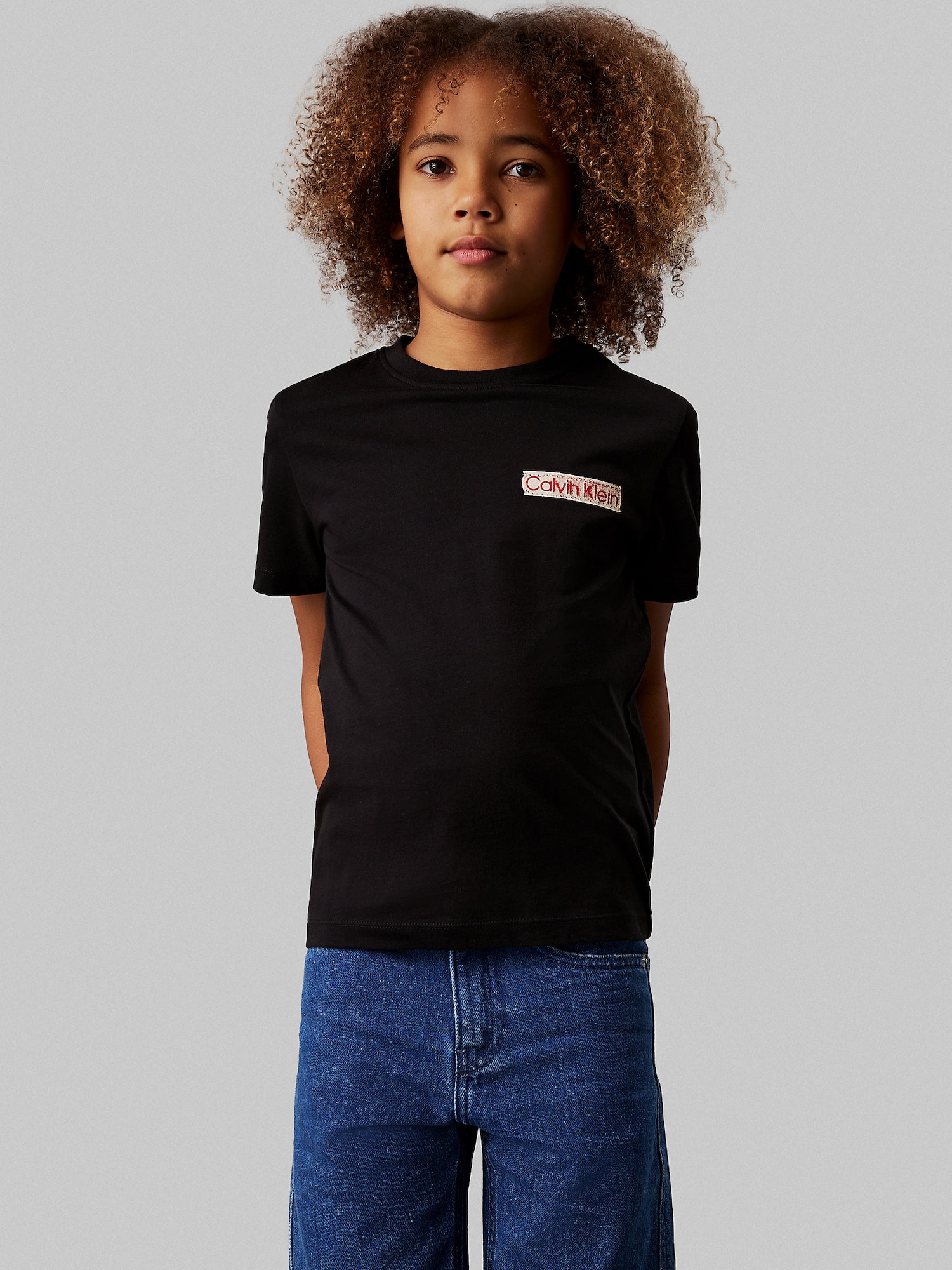 Calvin Klein Jeans Póló  krém / vörösáfonya / fekete termék 2. képe