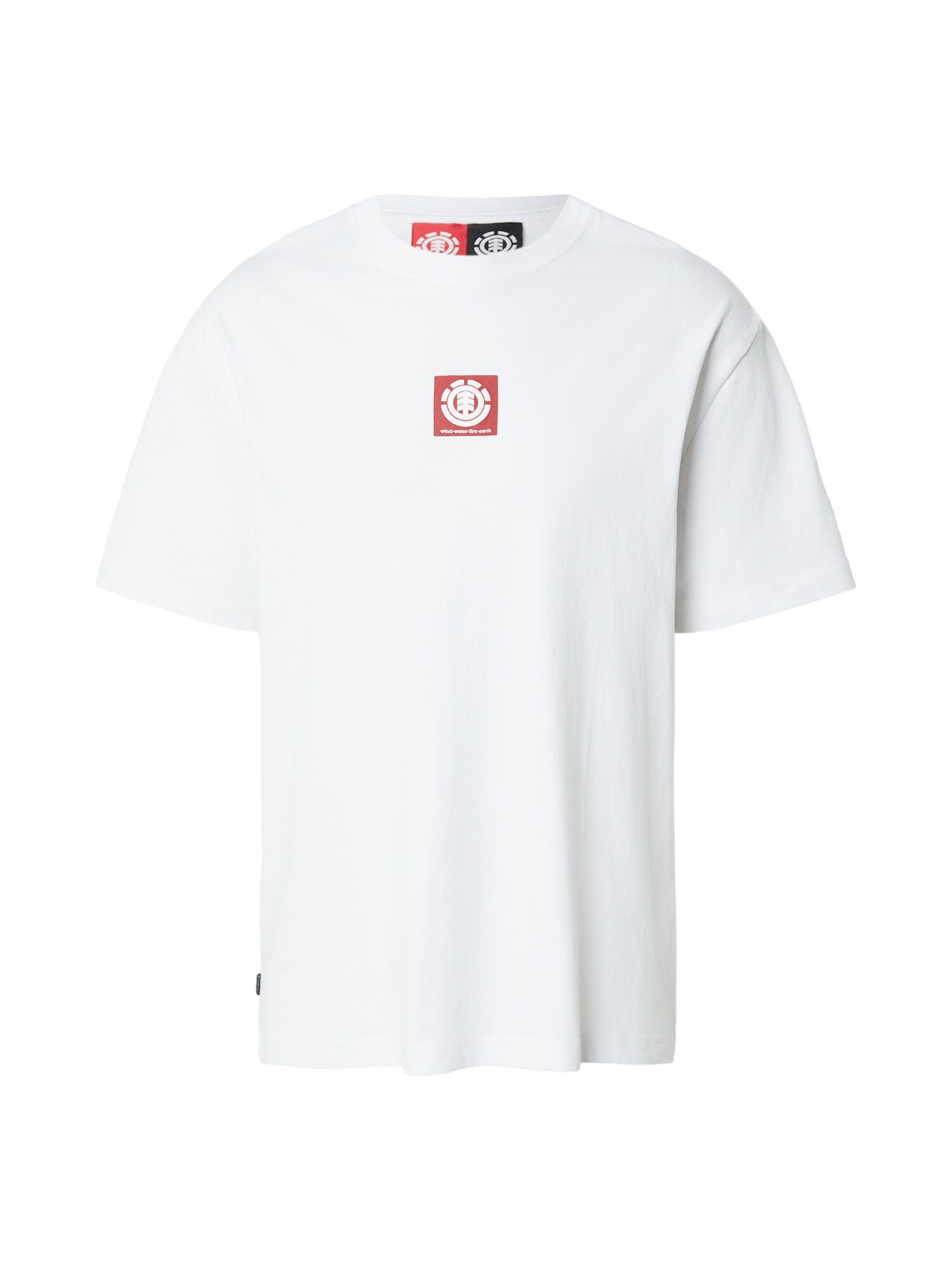 ELEMENT Tricou  roșu cireș / alb