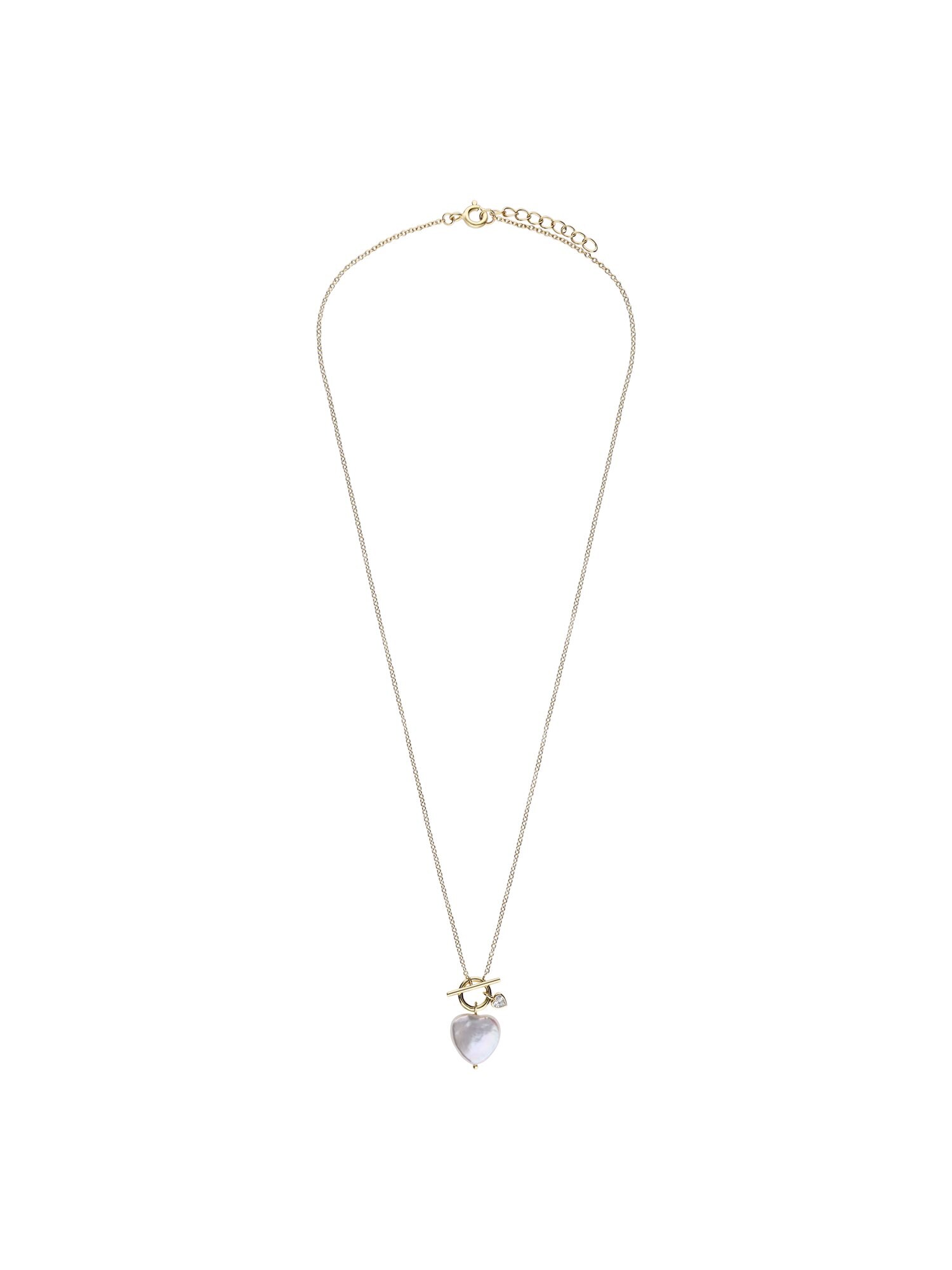 Lucardi Ketting Goud / Parelwit