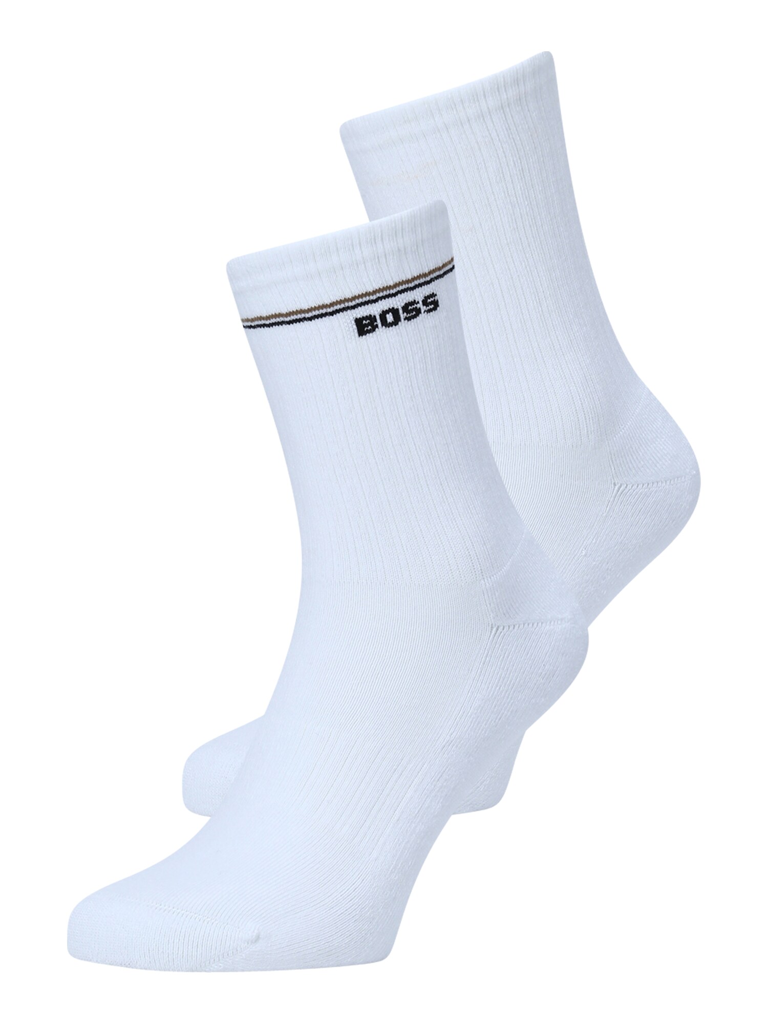 BOSS Ponožky 'QS Iconic'  kaki / čierna / biela
