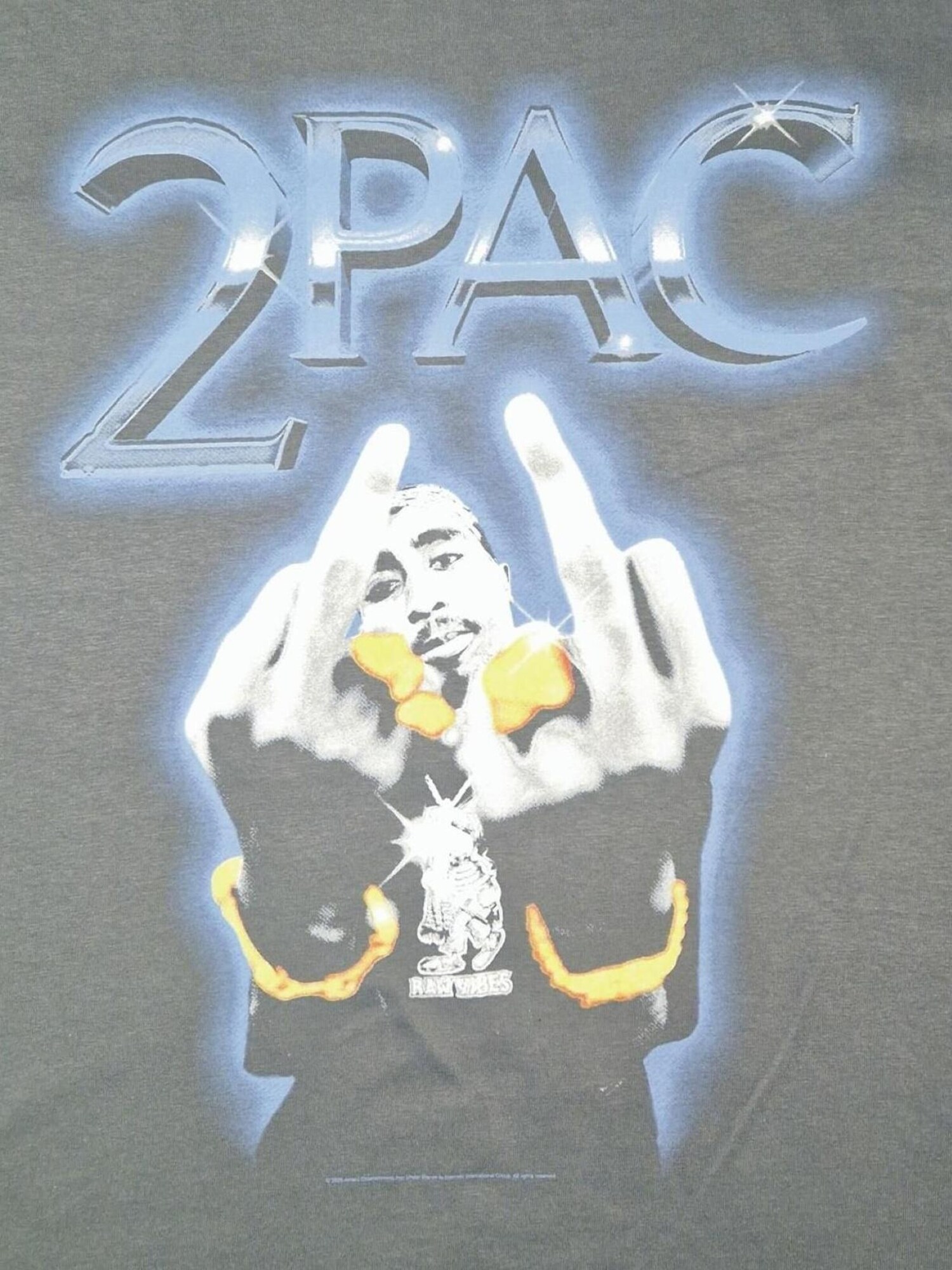 Rockshirts Camiseta '2PAC Rude T-Shirt'  gris – imagen 4