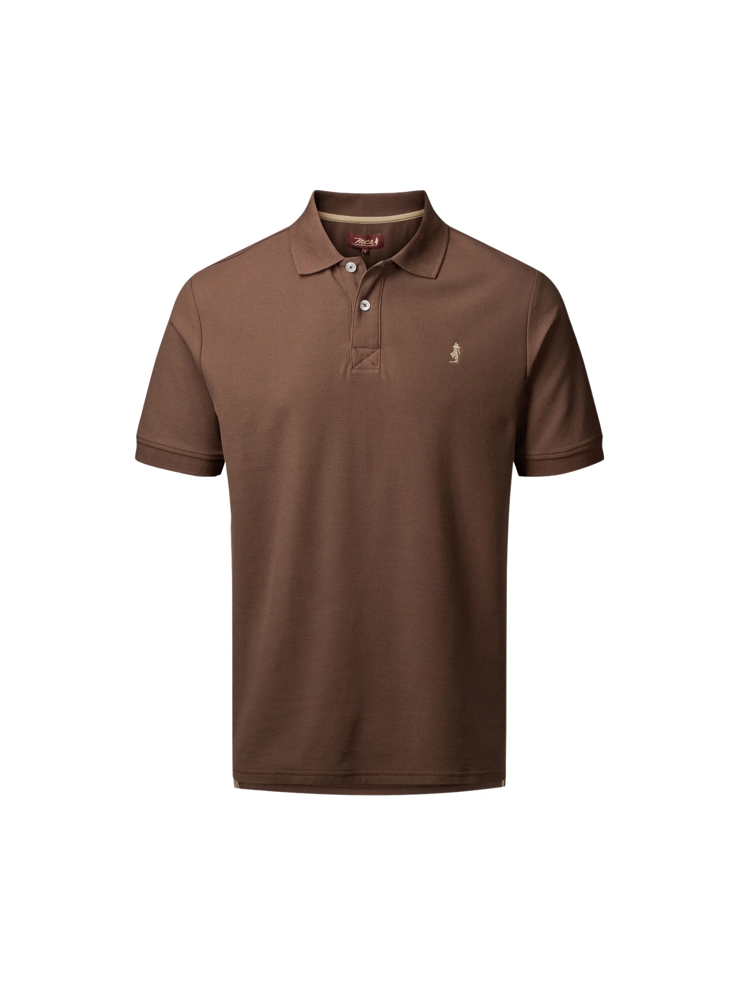 MCS Tricou 'MCHurst'  albastru deschis / maro închis