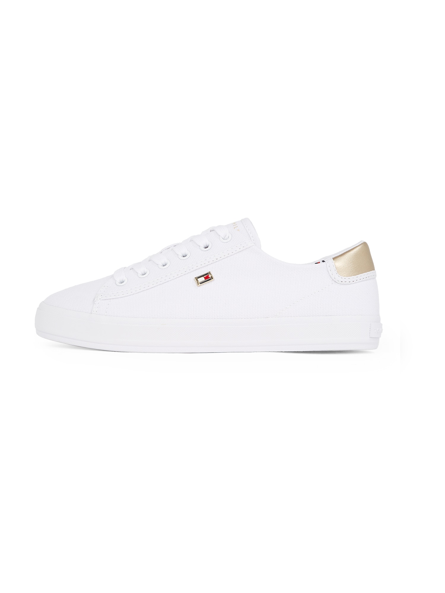 TOMMY HILFIGER Rövid szárú sportcipők  arany / fehér akciós termékkép 1