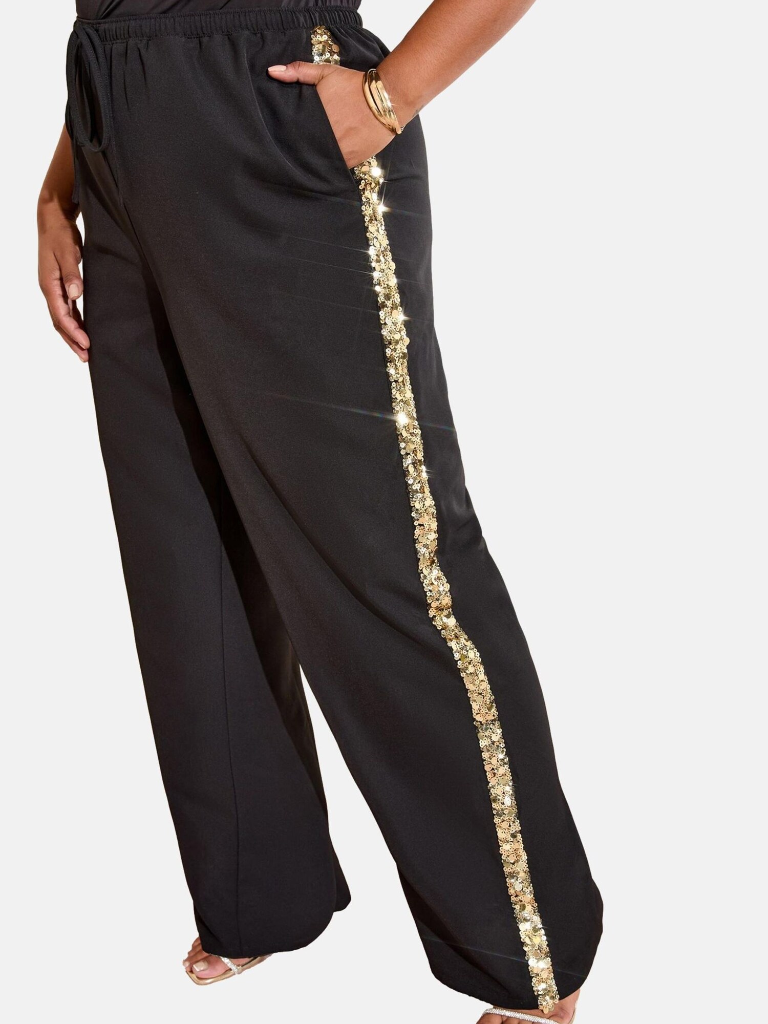 Friends Like These Pantaloni  auriu / negru