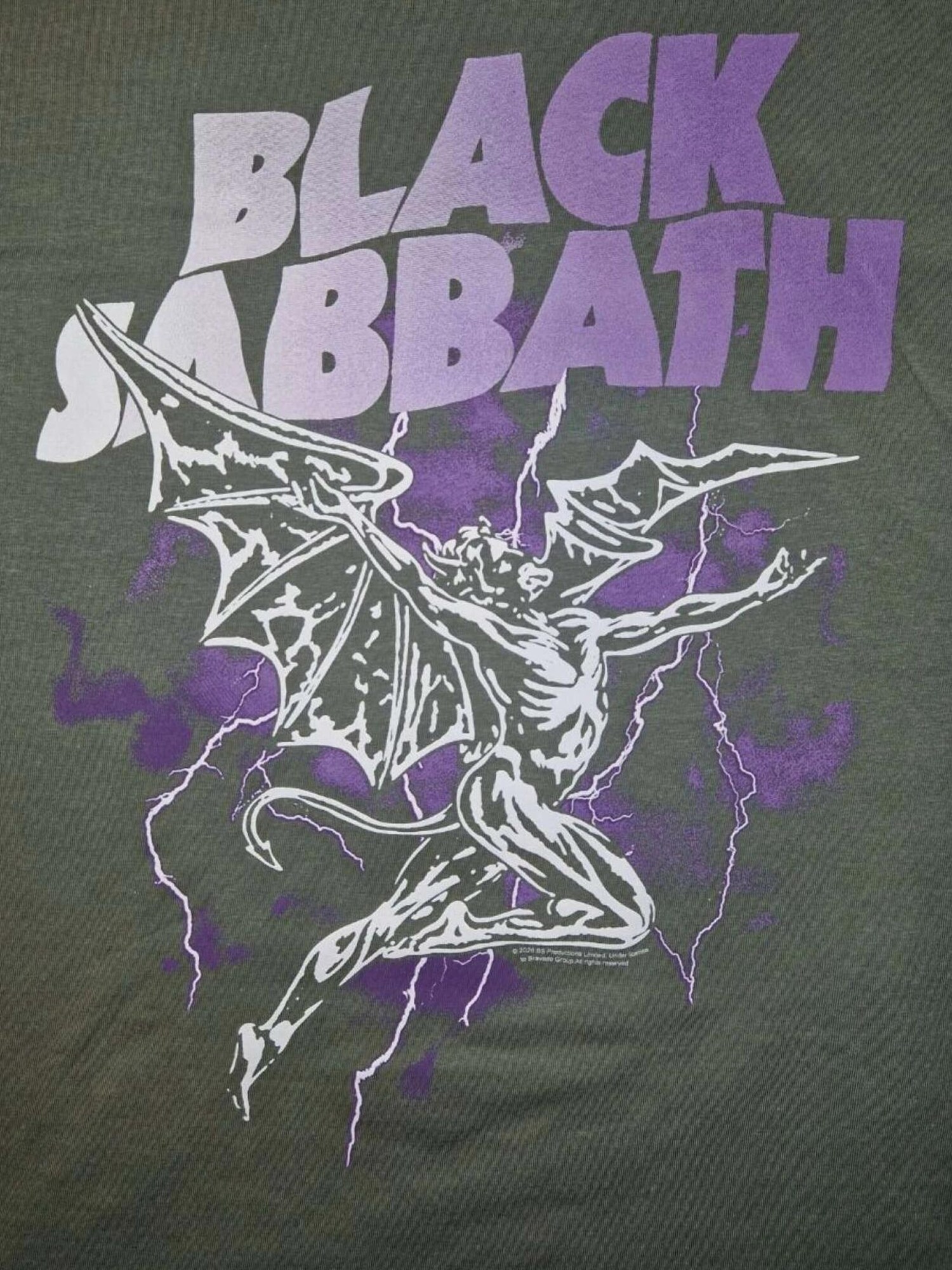 BLACK SABBATH Camiseta 'Black Sabbath Henry Lightning T-Shirt' gris – imagen 3
