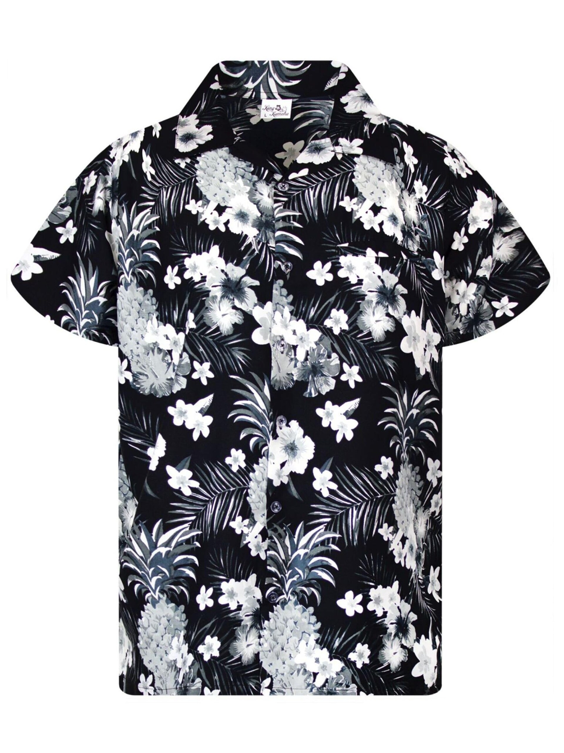 King Kameha T-shirt 'Pineapple Flowers' herr