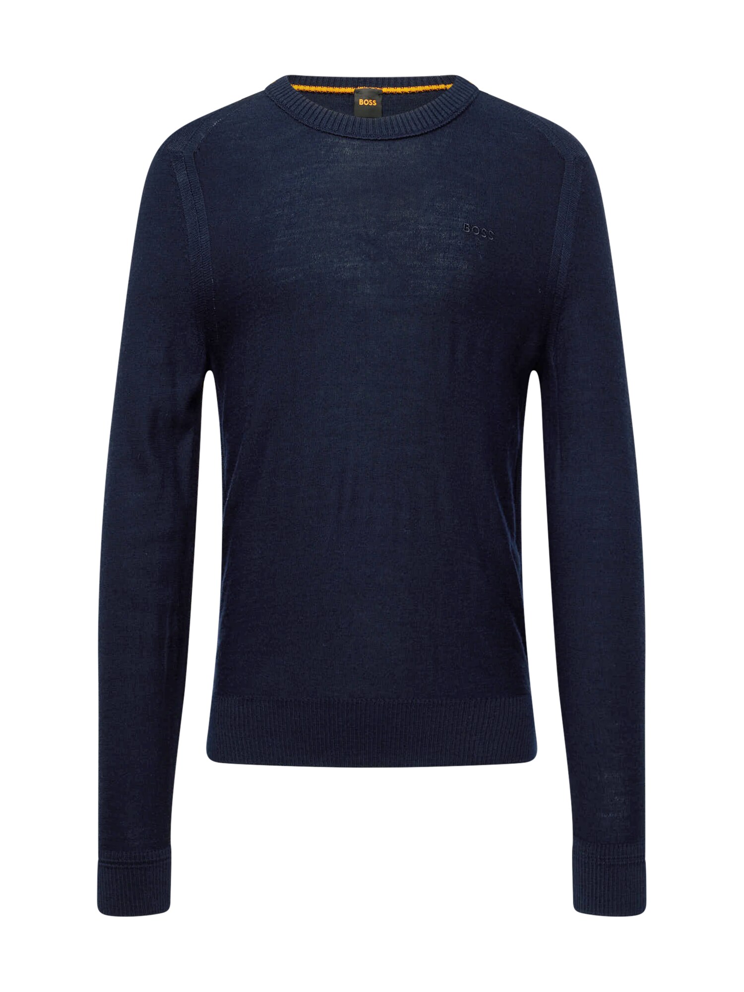 BOSS Pulover Avac  albastru închis