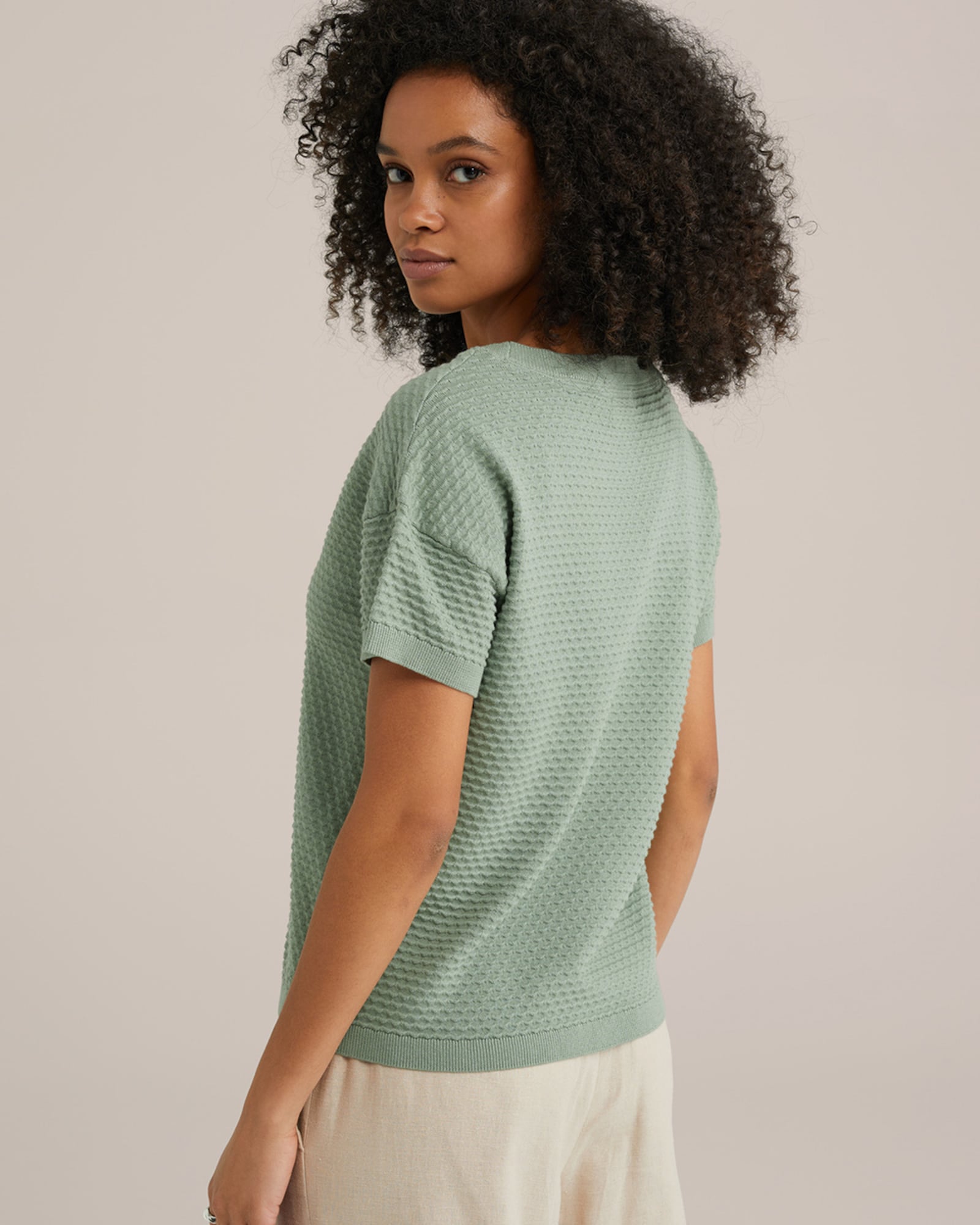 WE Fashion Pulóver pasztellzöld termék 2. képe