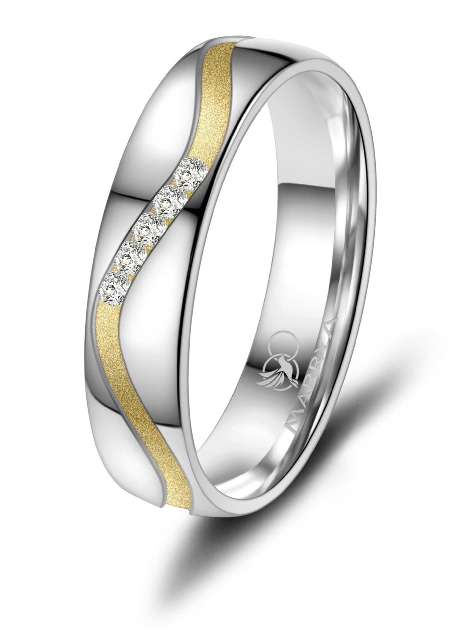 MARRYA Ring 'MARRYA SI-27 Ehering aus Silber' dam