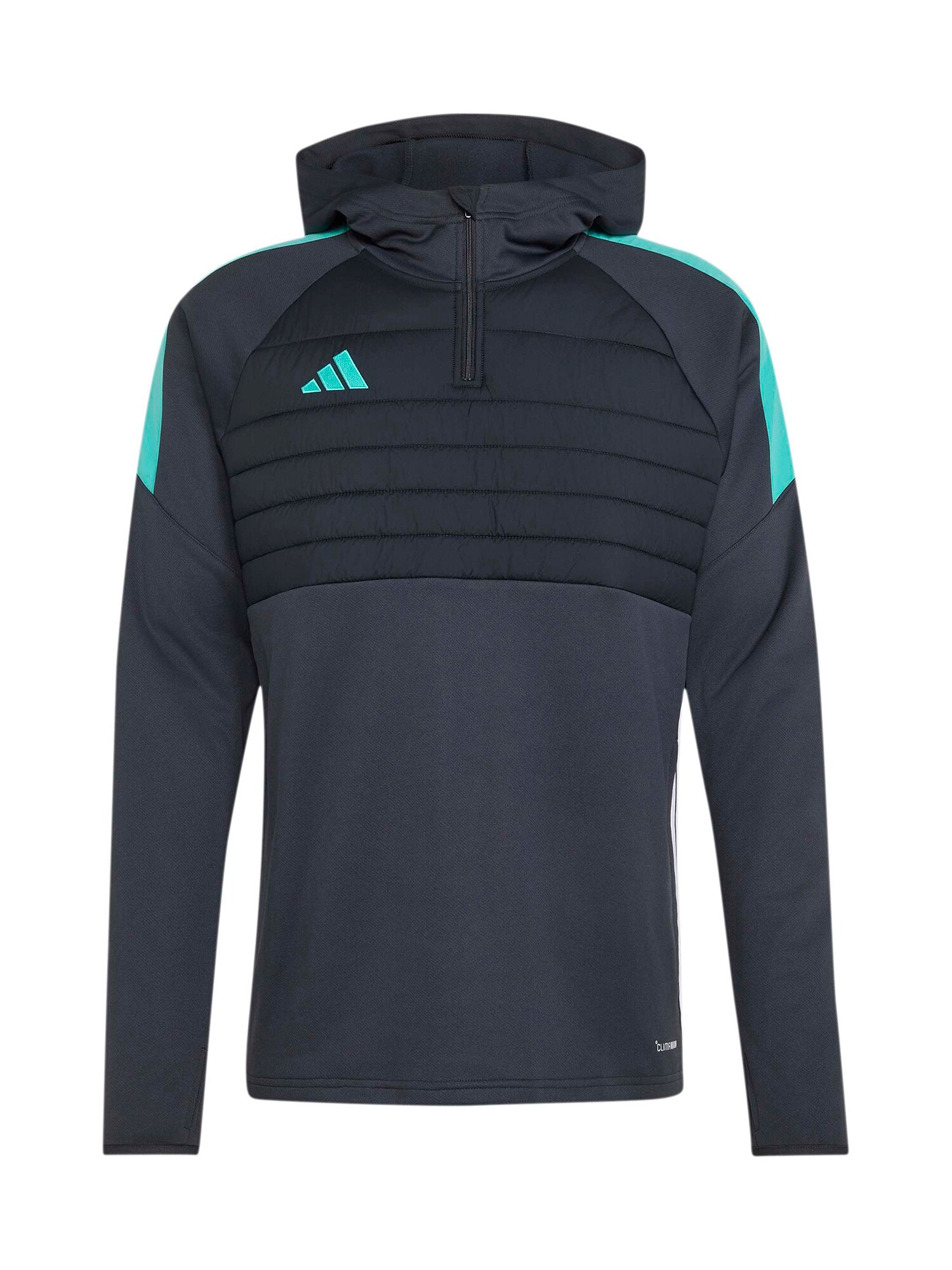 ADIDAS PERFORMANCE Hanorac sport 'TIRO'  albastru aqua / gri închis / alb