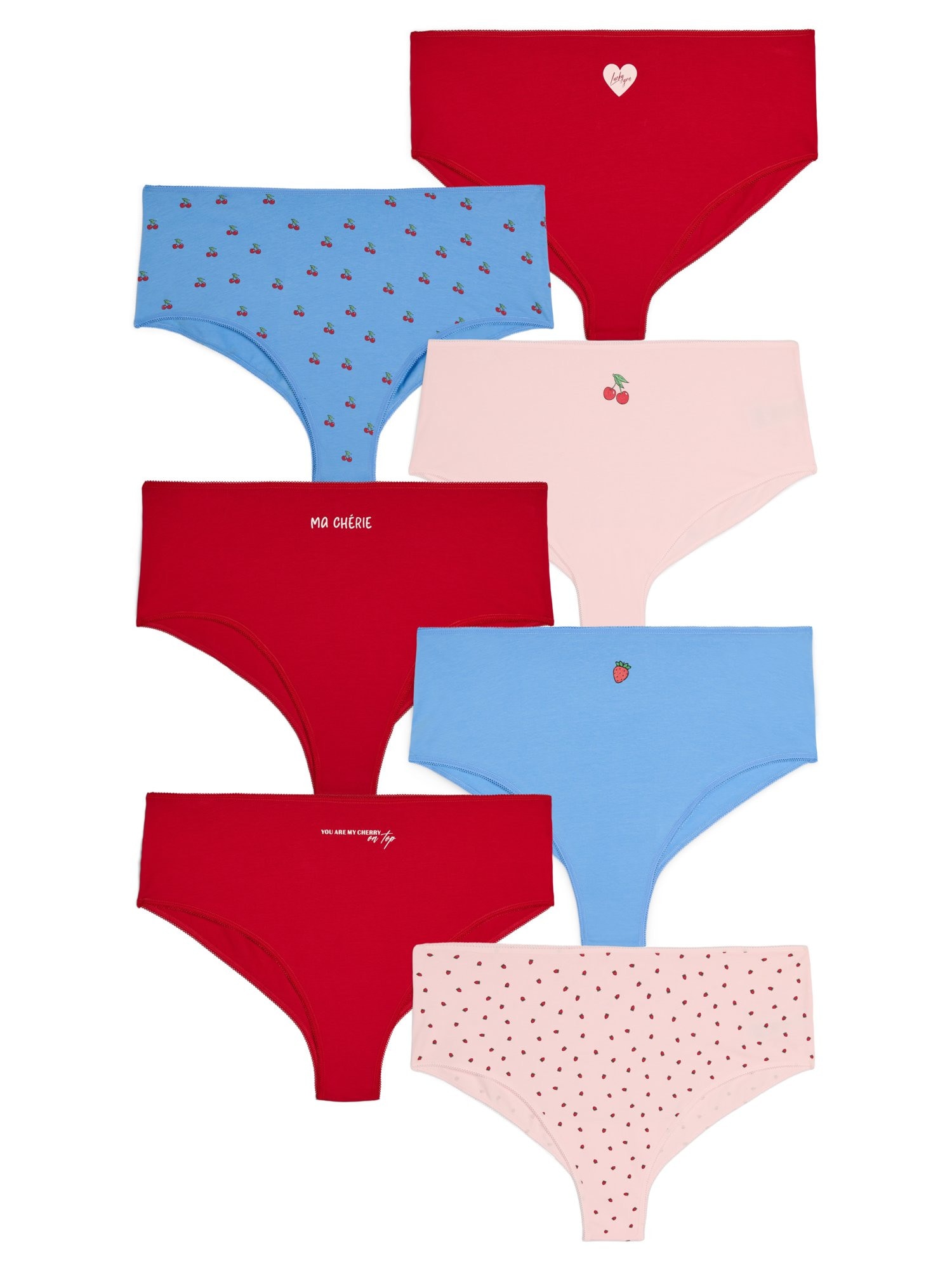 Zizzi Chiloți LWeek  azuriu / roz / roșu