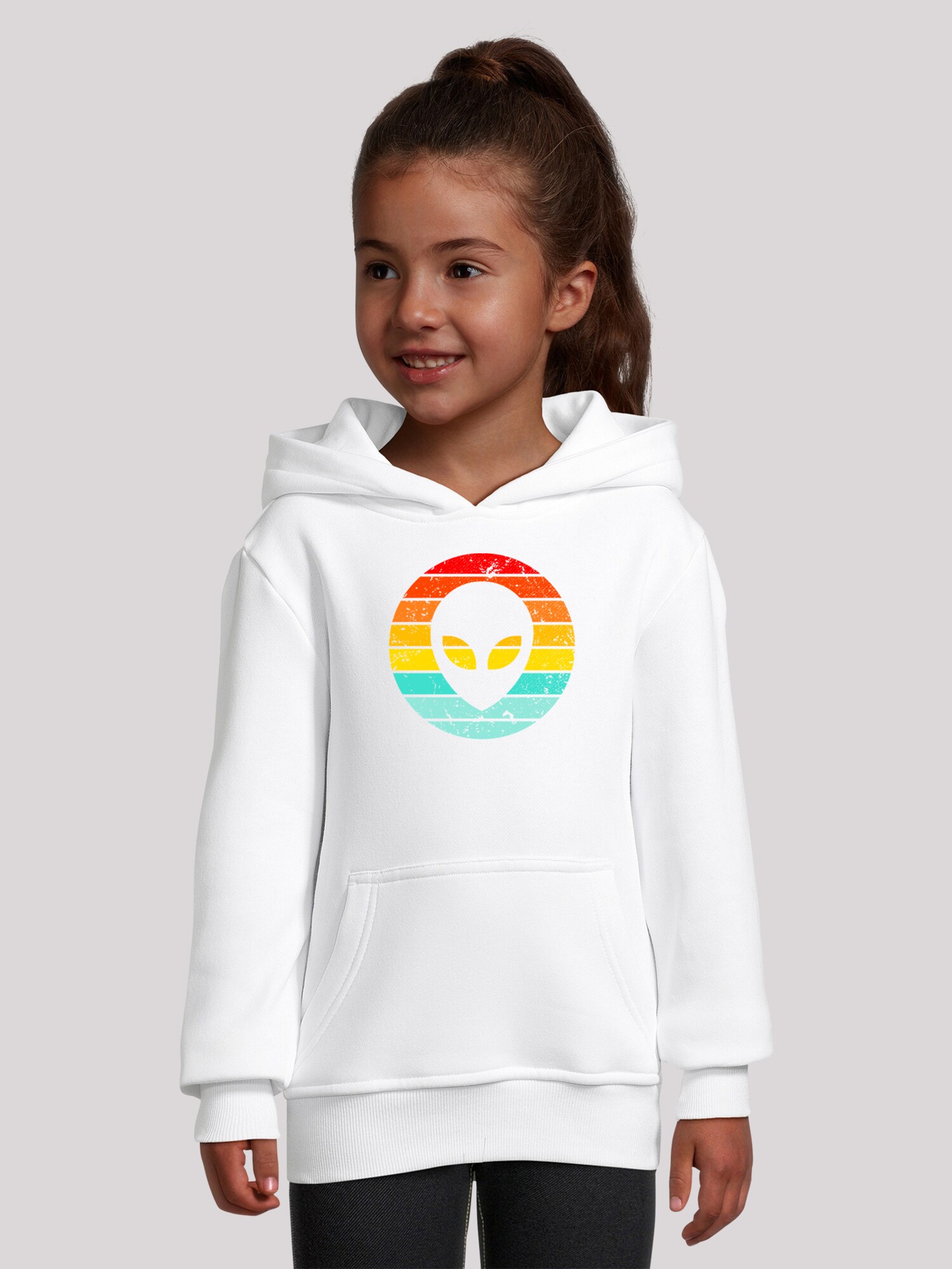 Thumbnail - F4NT4STIC Pullover Alien Retro Sonnenuntergang