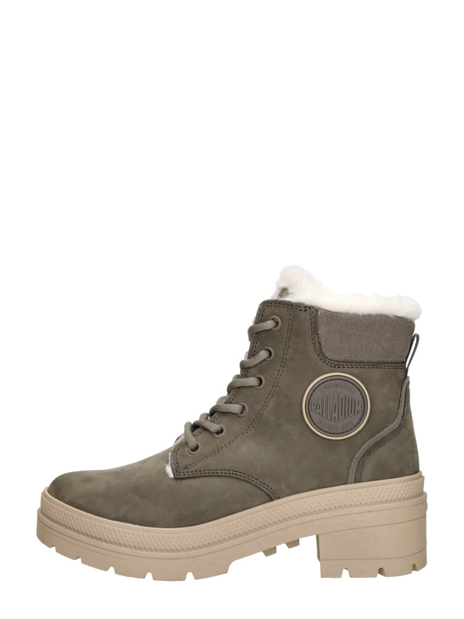 Palladium Veterboots 'Pallarise Nbk L' Olijfgroen