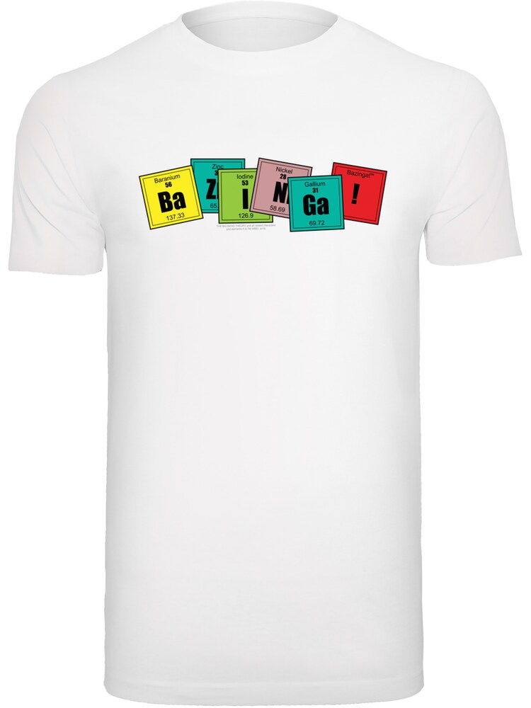 F4NT4STIC T-Shirt 'Bazinga' Herren Größe M gelb / grün / rot / weiß