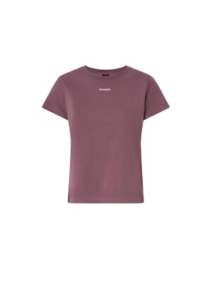 PINKO Camiseta 'PINKO BASICO T-SHIRT JERSEY LOGO PINKO GOMMATO T-SHIRT'  lila