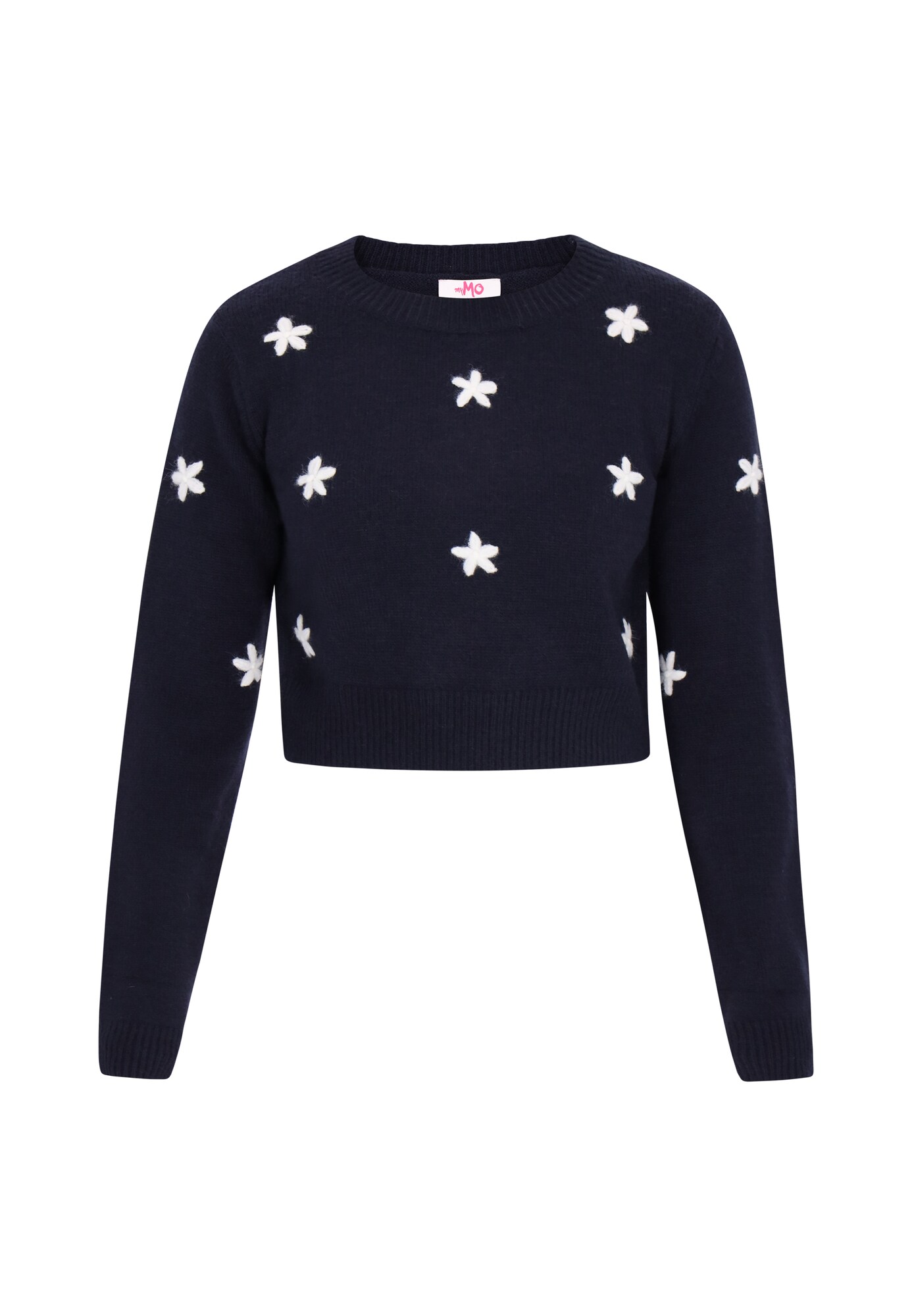 MYMO Pulover  bleumarin / alb