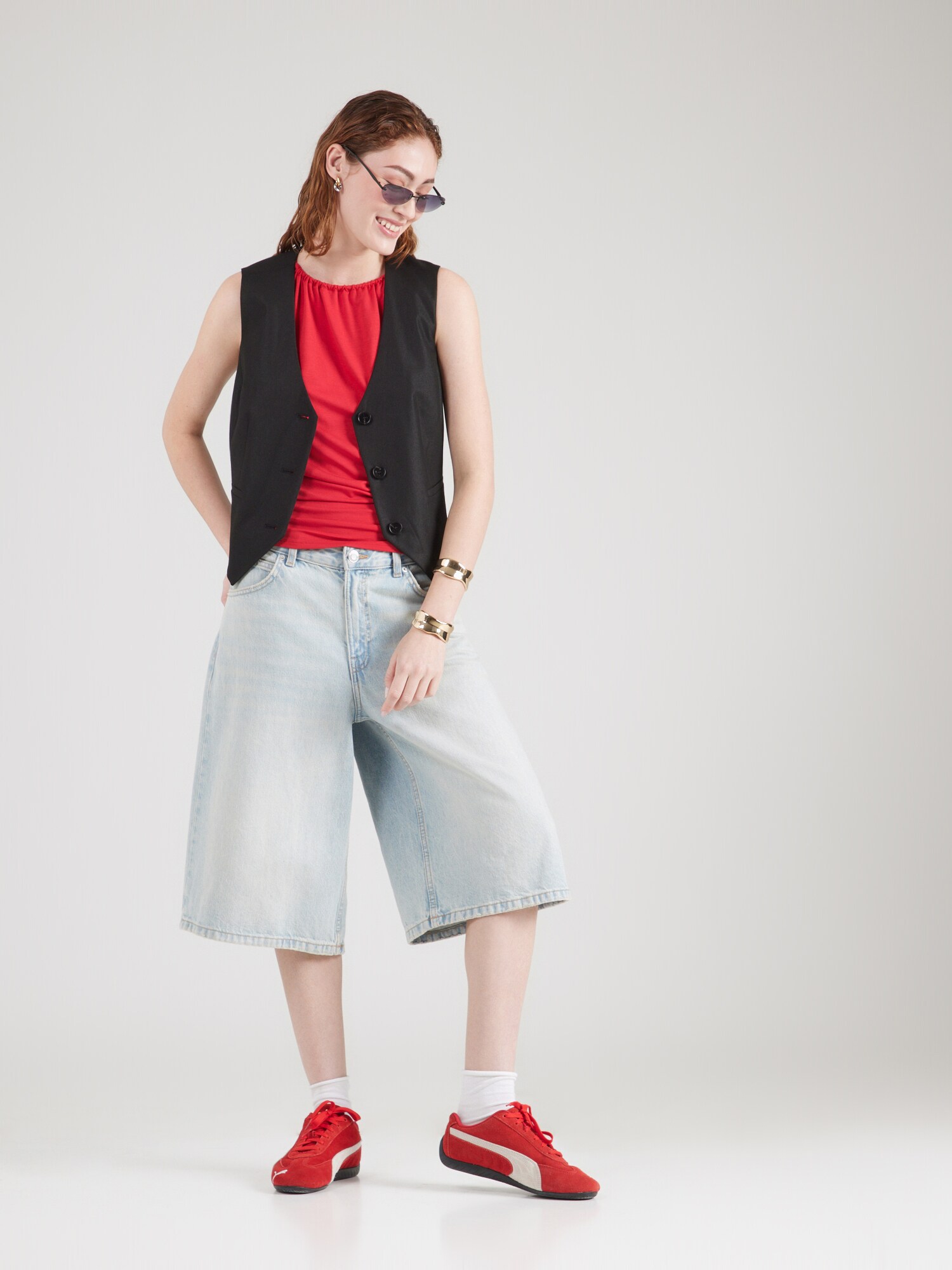 WEEKDAY Top 'Amelia'  červená (obrázok 3)