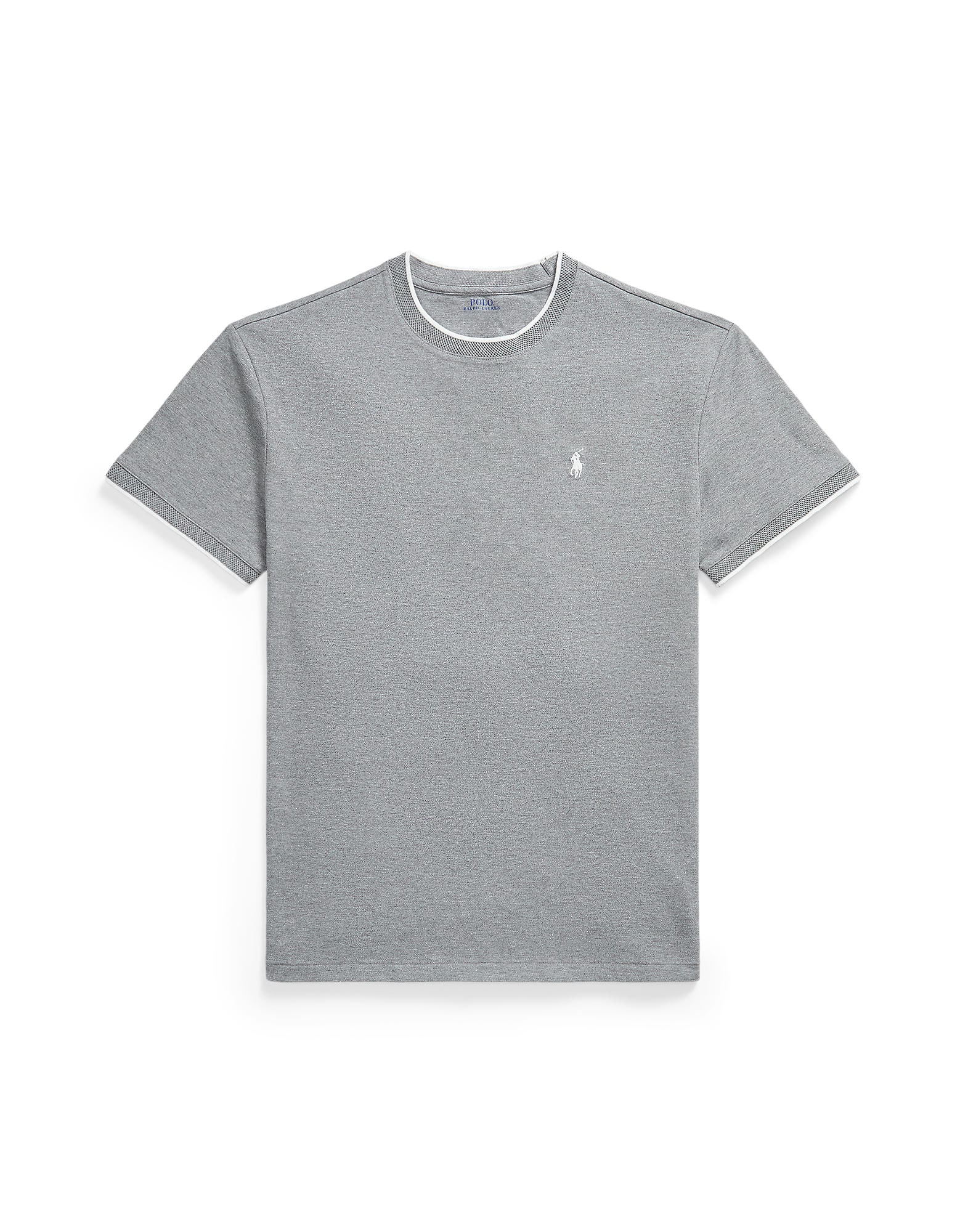 Polo Ralph Lauren Majica siva melange / bijela
