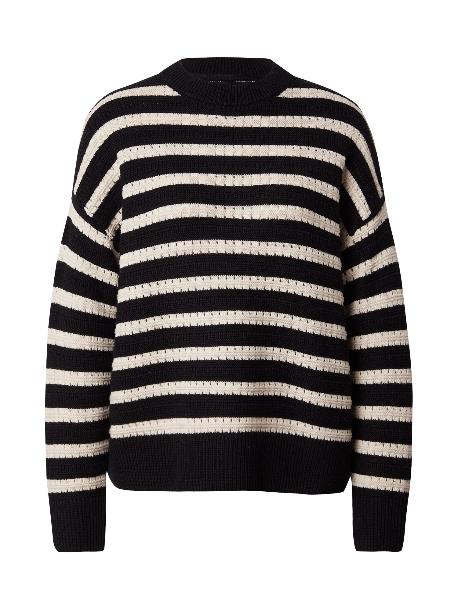 VERO MODA Sveter 'VMCalla' krémová / čierna