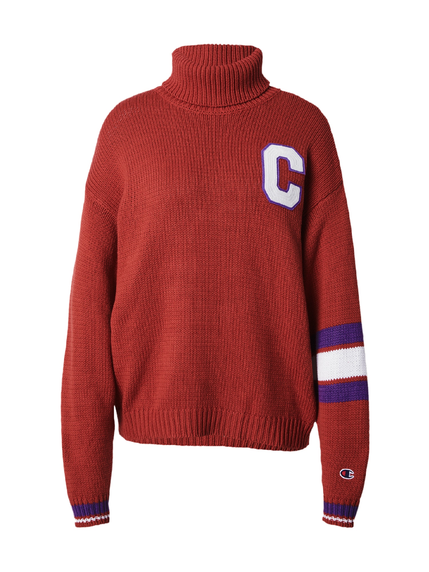 Champion Authentic Athletic Apparel Пуловер  морскосиньо / ръждиво червено / бяло