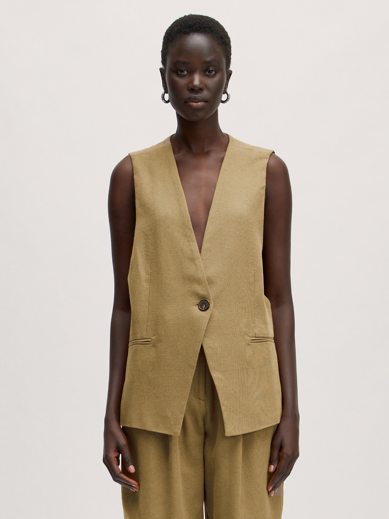 EDITED Mellény 'Willow' khaki termék 2. képe