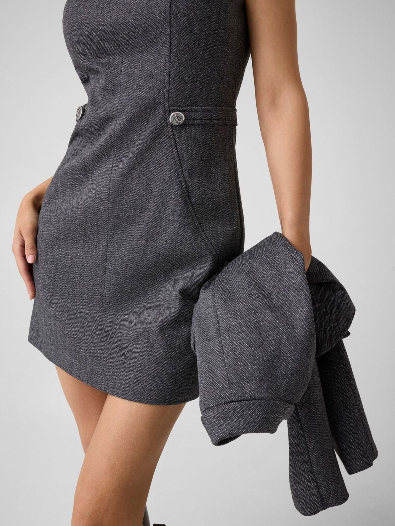 GUESS Vestido 'W6BK39K6287'  gris oscuro – imagen 3