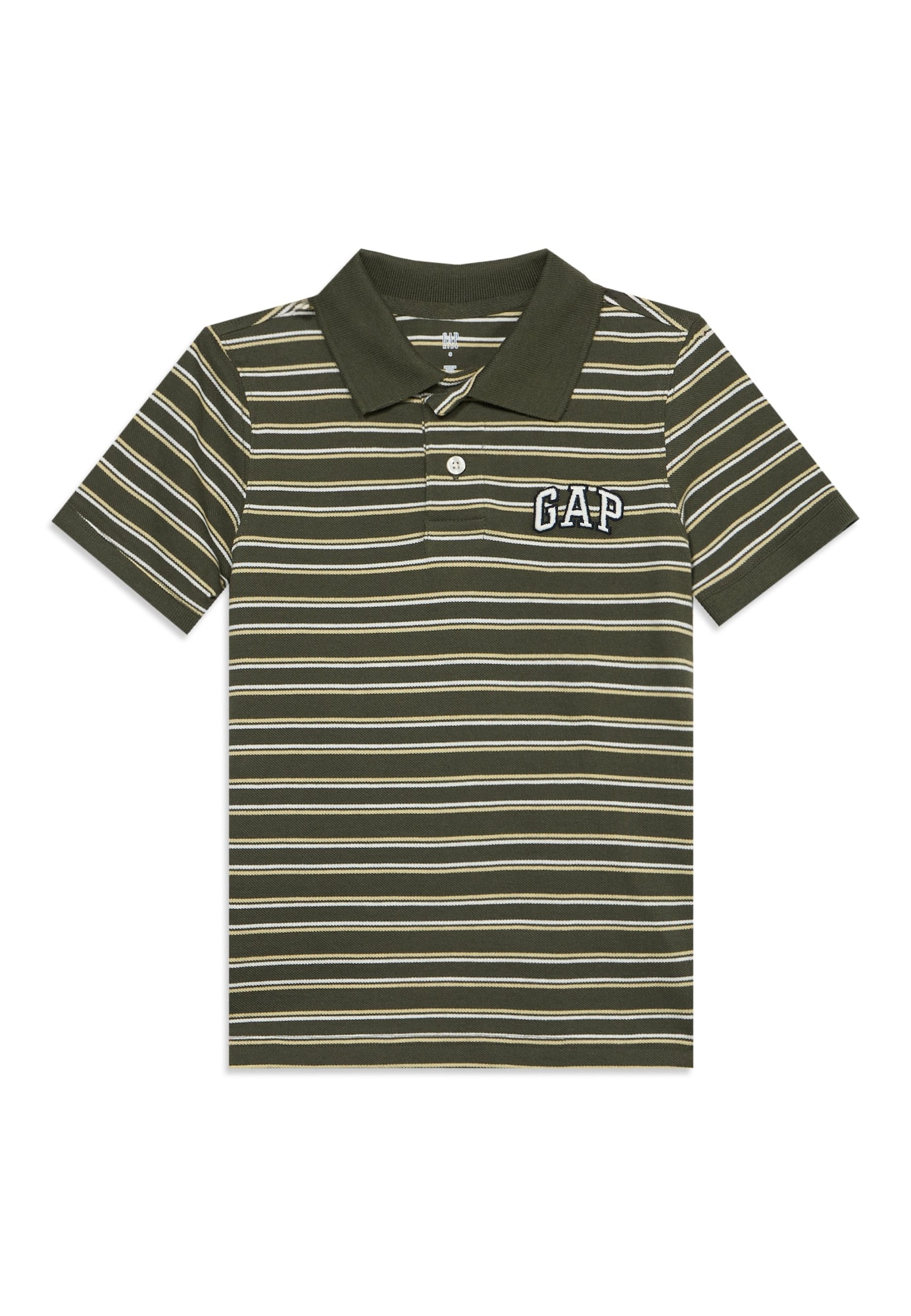 GAP Tricou galben pastel / oliv / alb