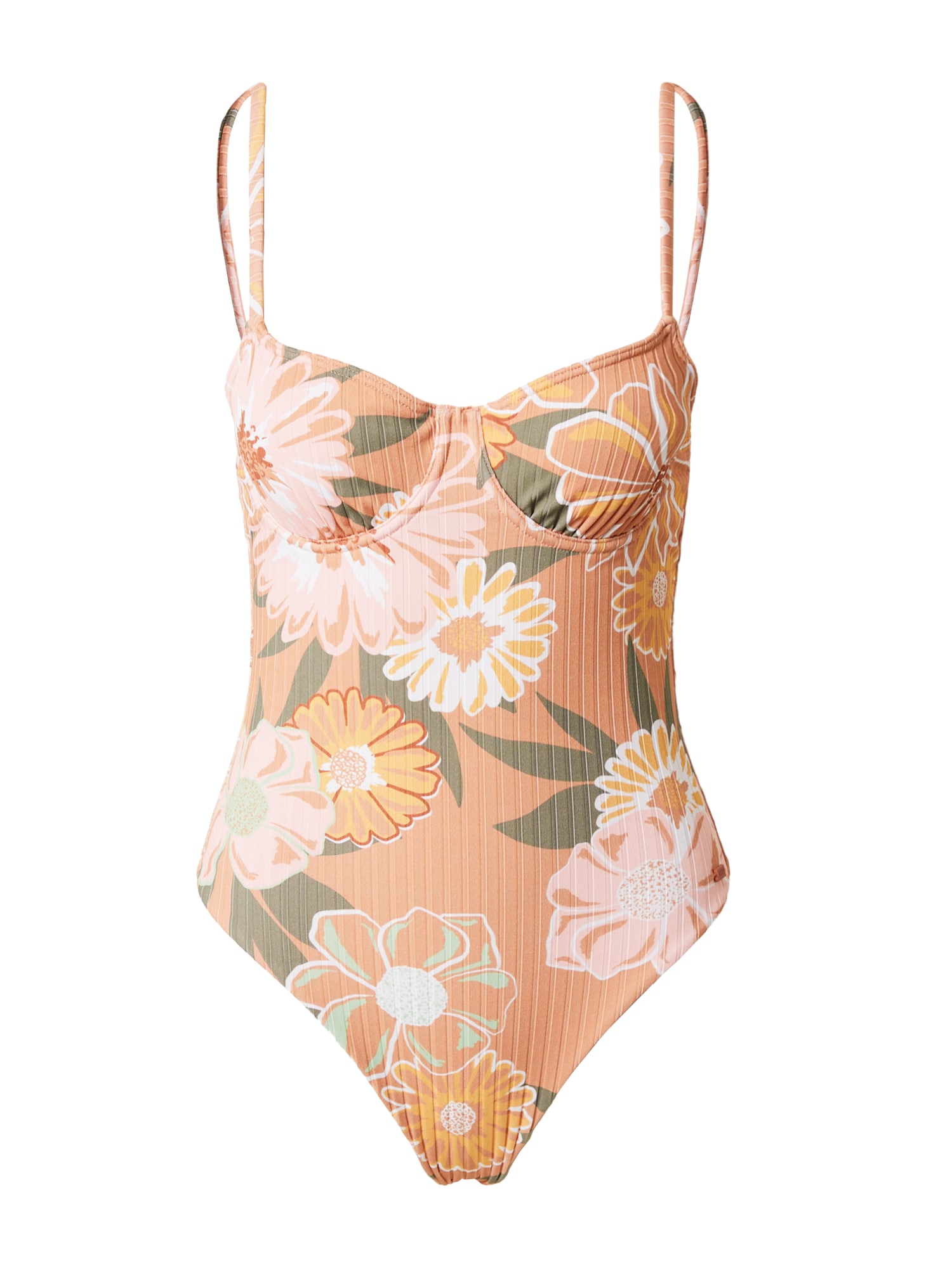 ROXY Jednodijelni kupaći kostim 'LOVE THE MUSE ONE'  svijetlosmeđa / narančasta / roza / bijela