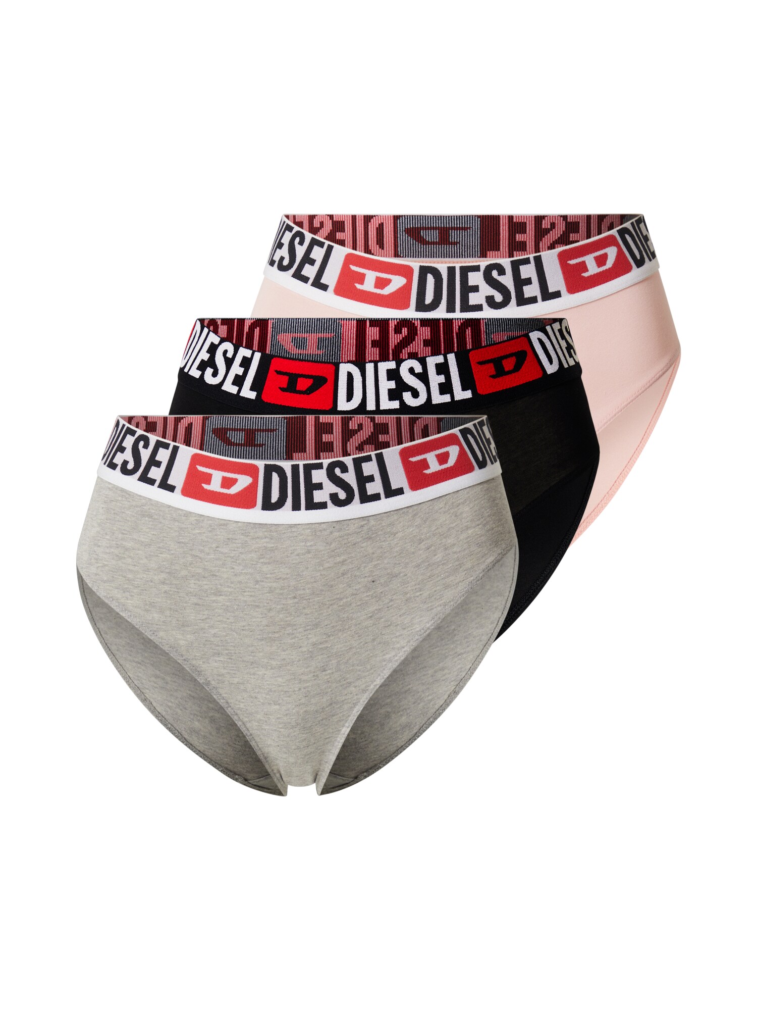 DIESEL Slip  szürke melír / rózsaszín / fekete / fehér akciós termékkép 1