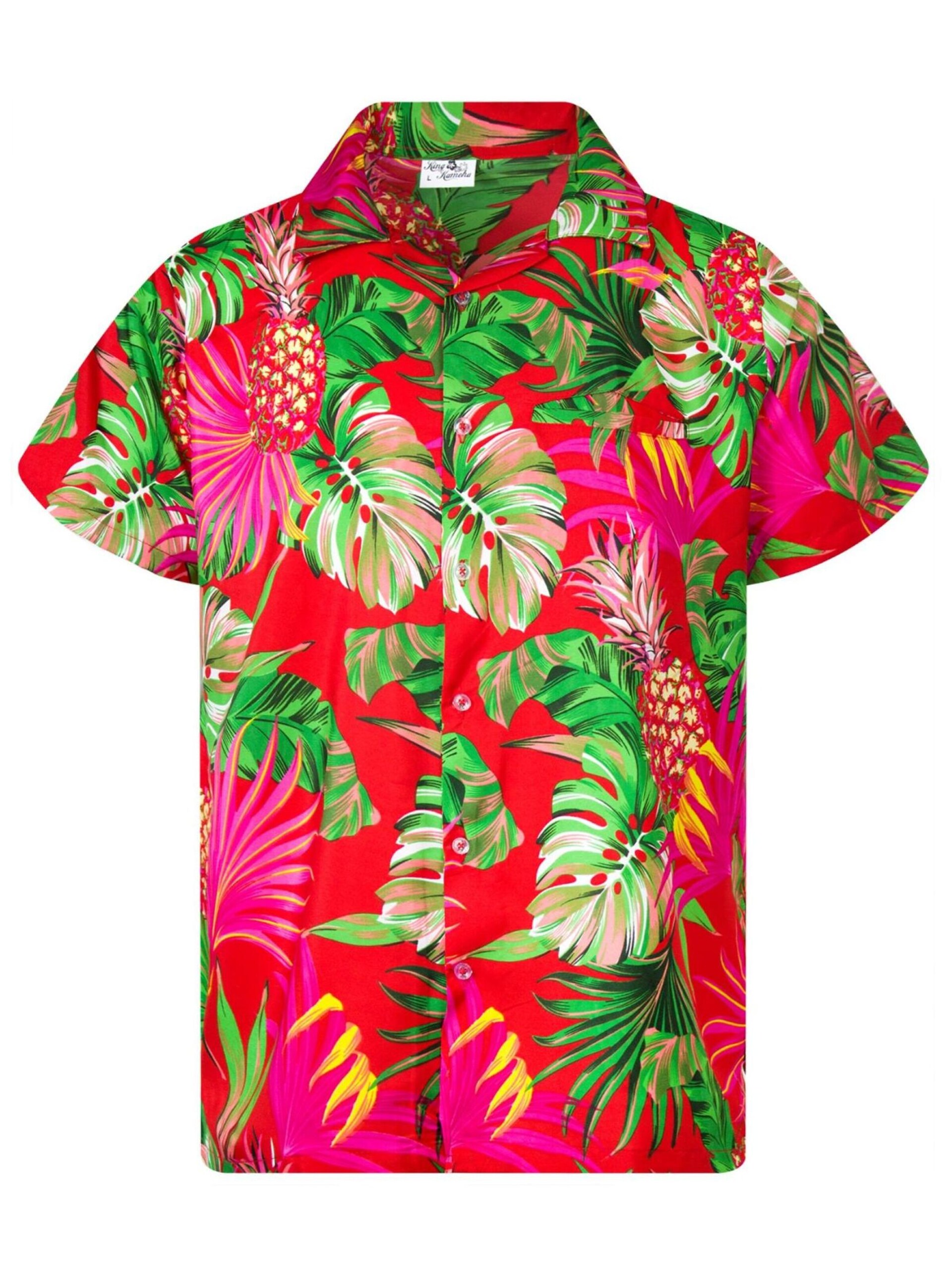 King Kameha T-shirt 'Pineapple Leaves' herr
