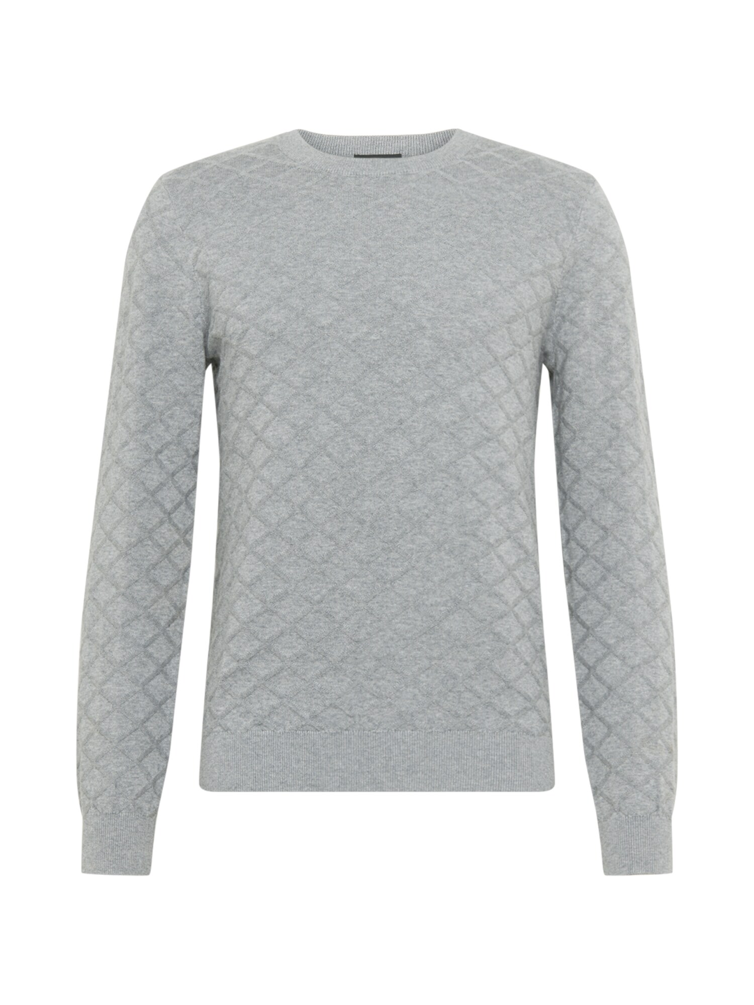 SELECTED HOMME Megztinis 'Diamanten'  pilka