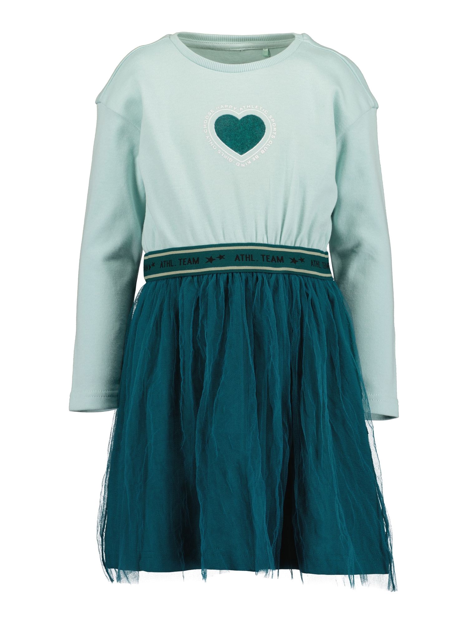 BLUE SEVEN Rochie  verde petrol / verde mentă / negru / alb
