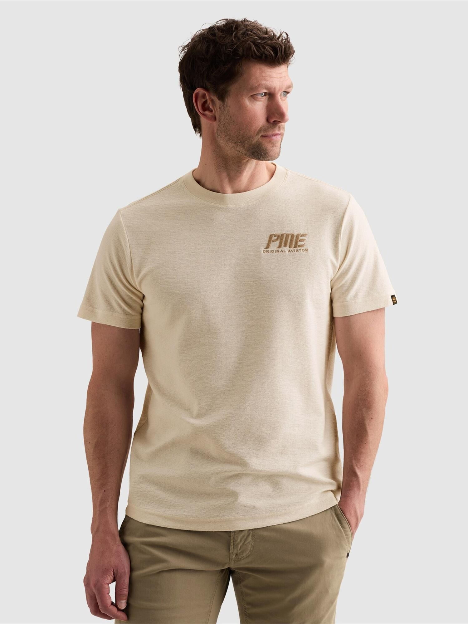 T-shirt 'T-shirt in jacquard jersey with artwork on the chest'