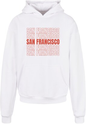 Merchcode Sweatshirt ‘San Francisco’ Rood / Wit