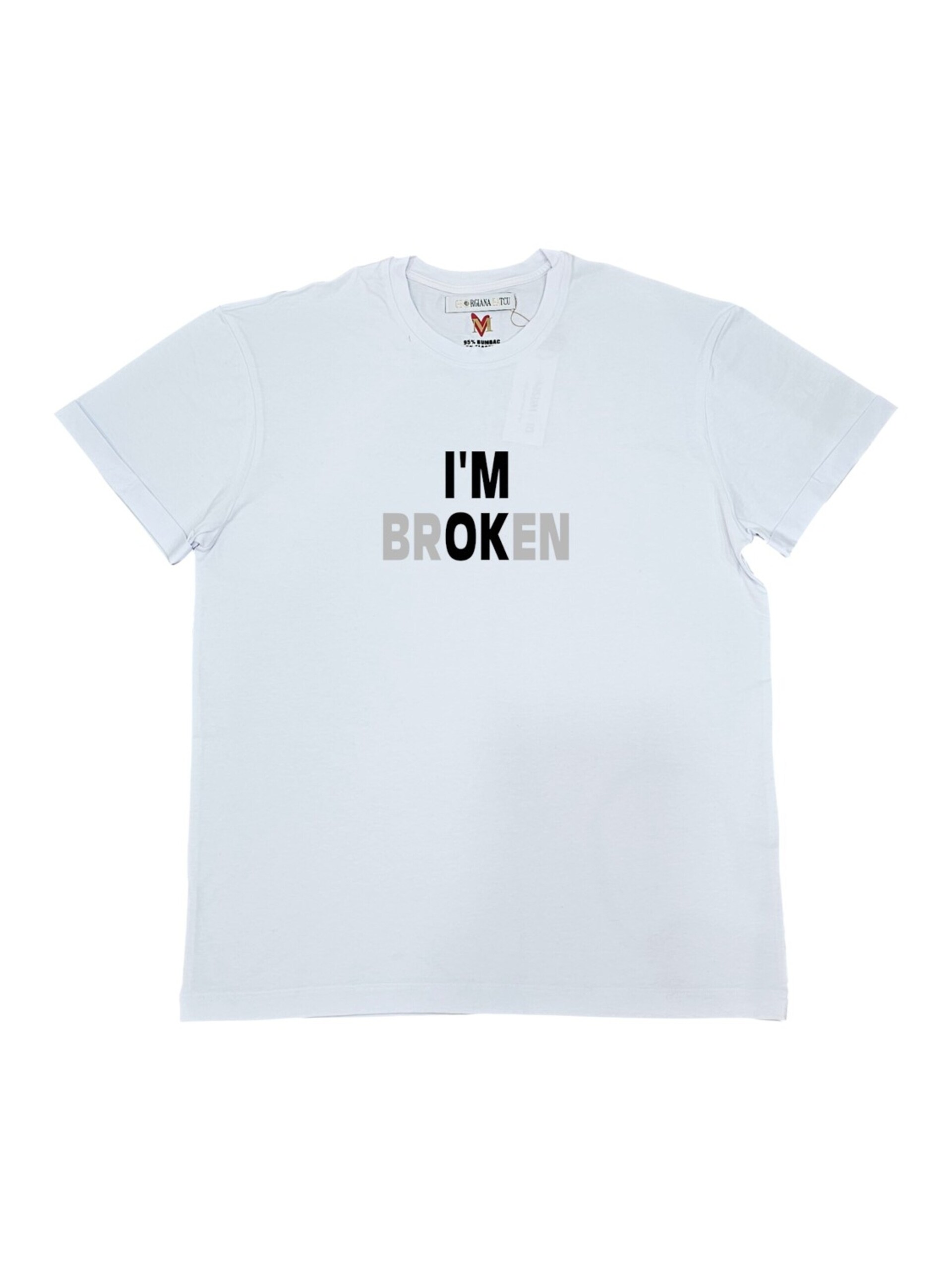 Georgiana Datcu Oversize t-shirt 'I'M OK' dam