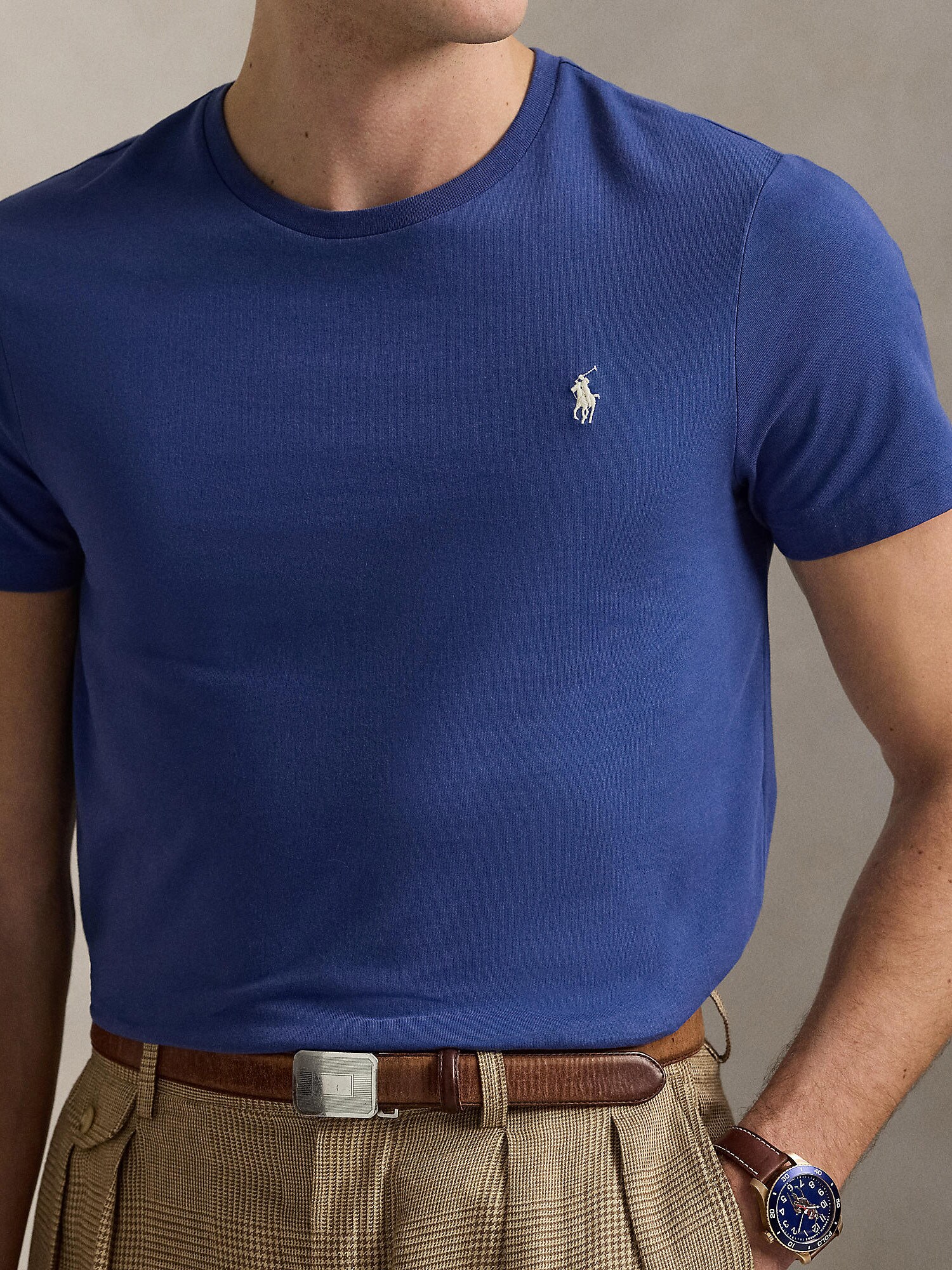 Polo Ralph Lauren Tričko enciánová (obrázok 5)