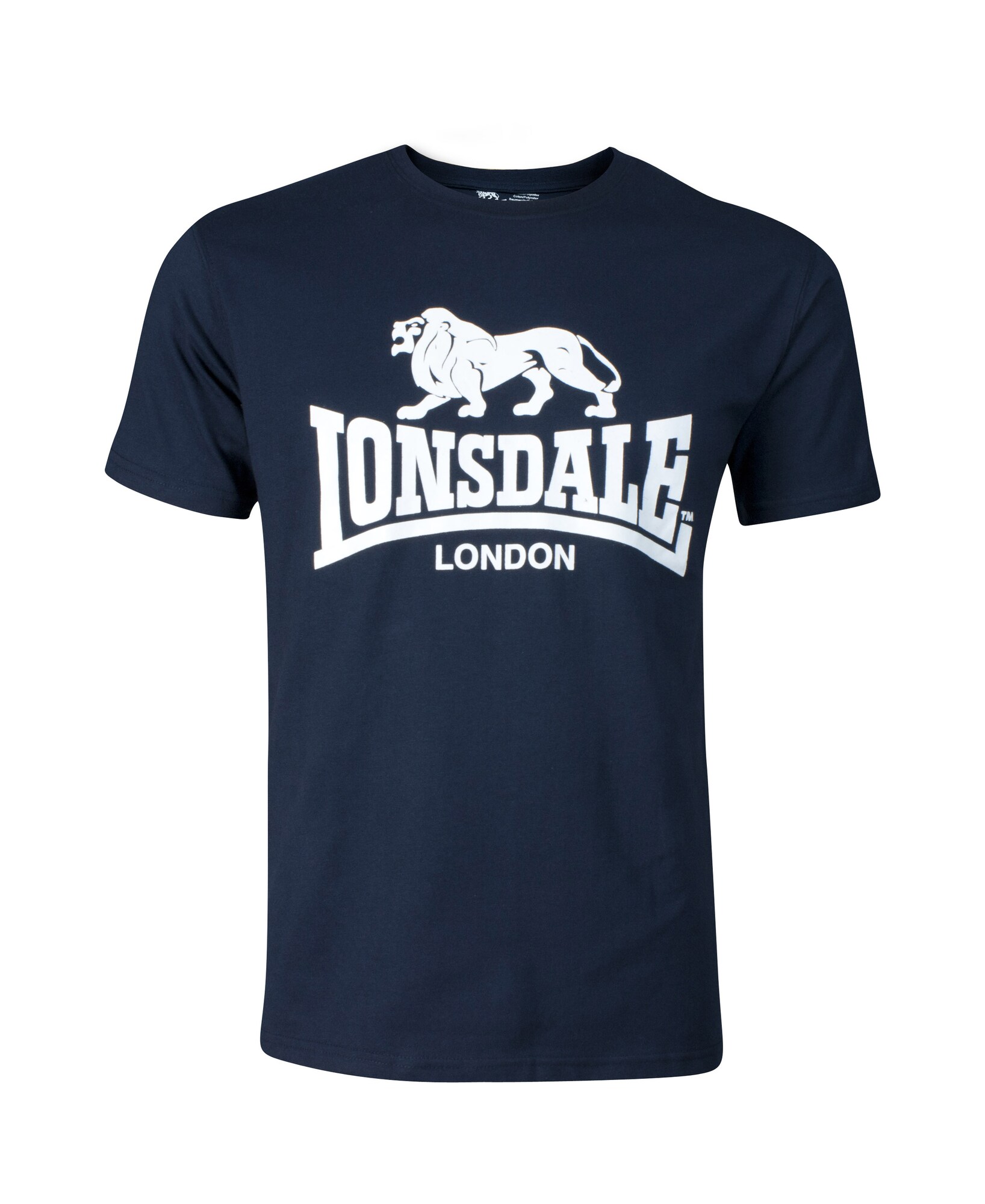 LONSDALE Tricou  bleumarin / alb