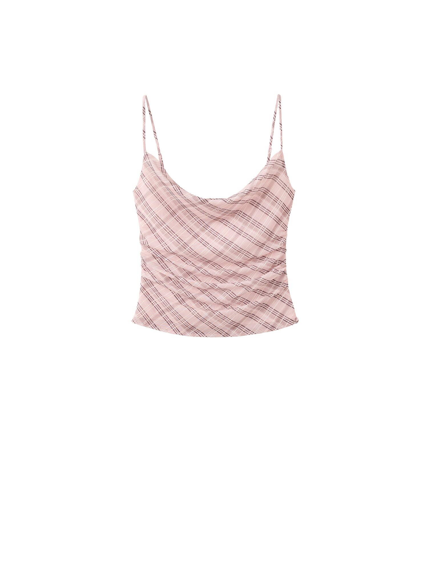 MANGO Top 'ILLO'  ružová / karmínovo červená / šedobiela