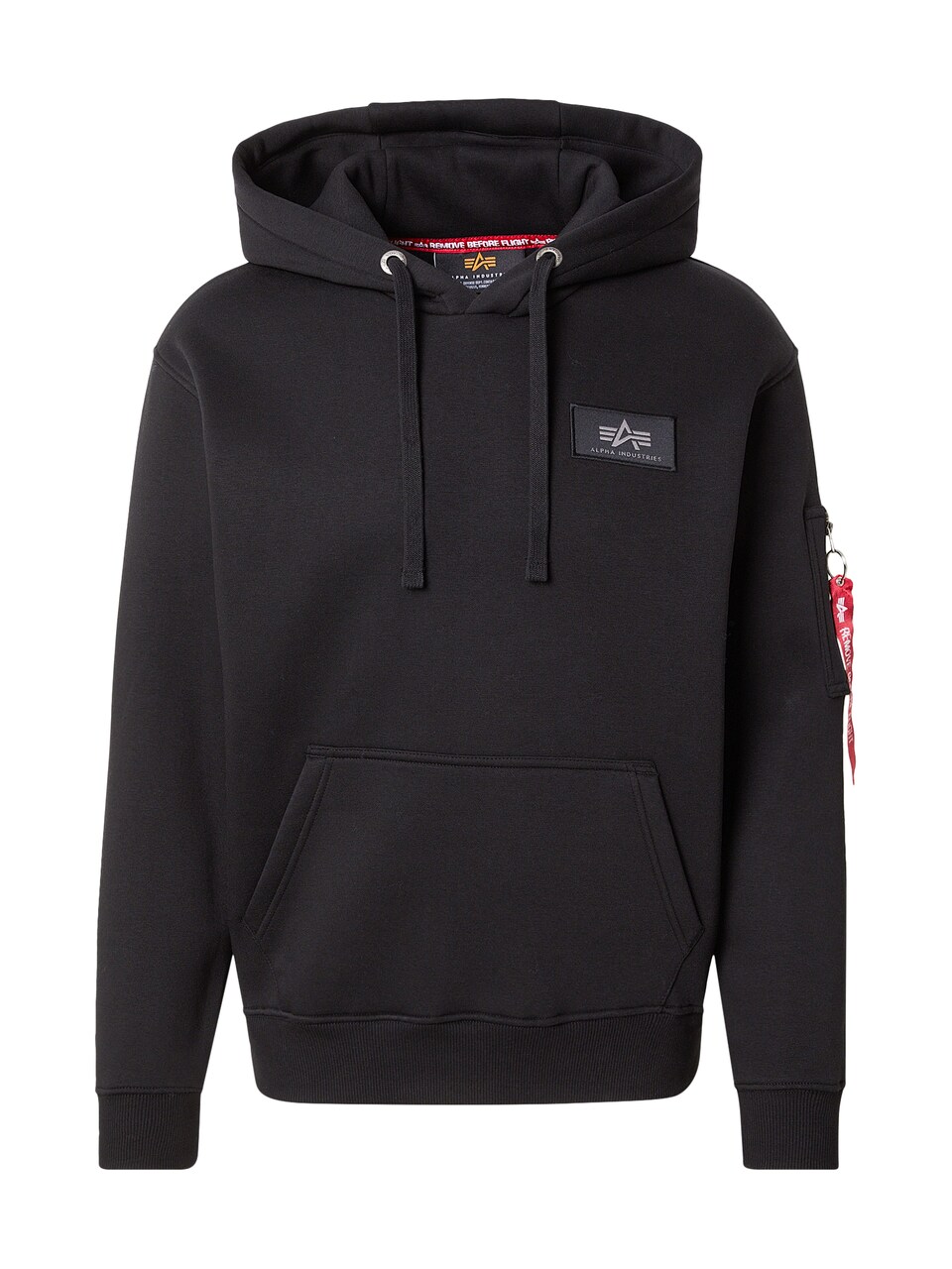 Sweatshirt 'Mirror' grå / mörkröd / svart