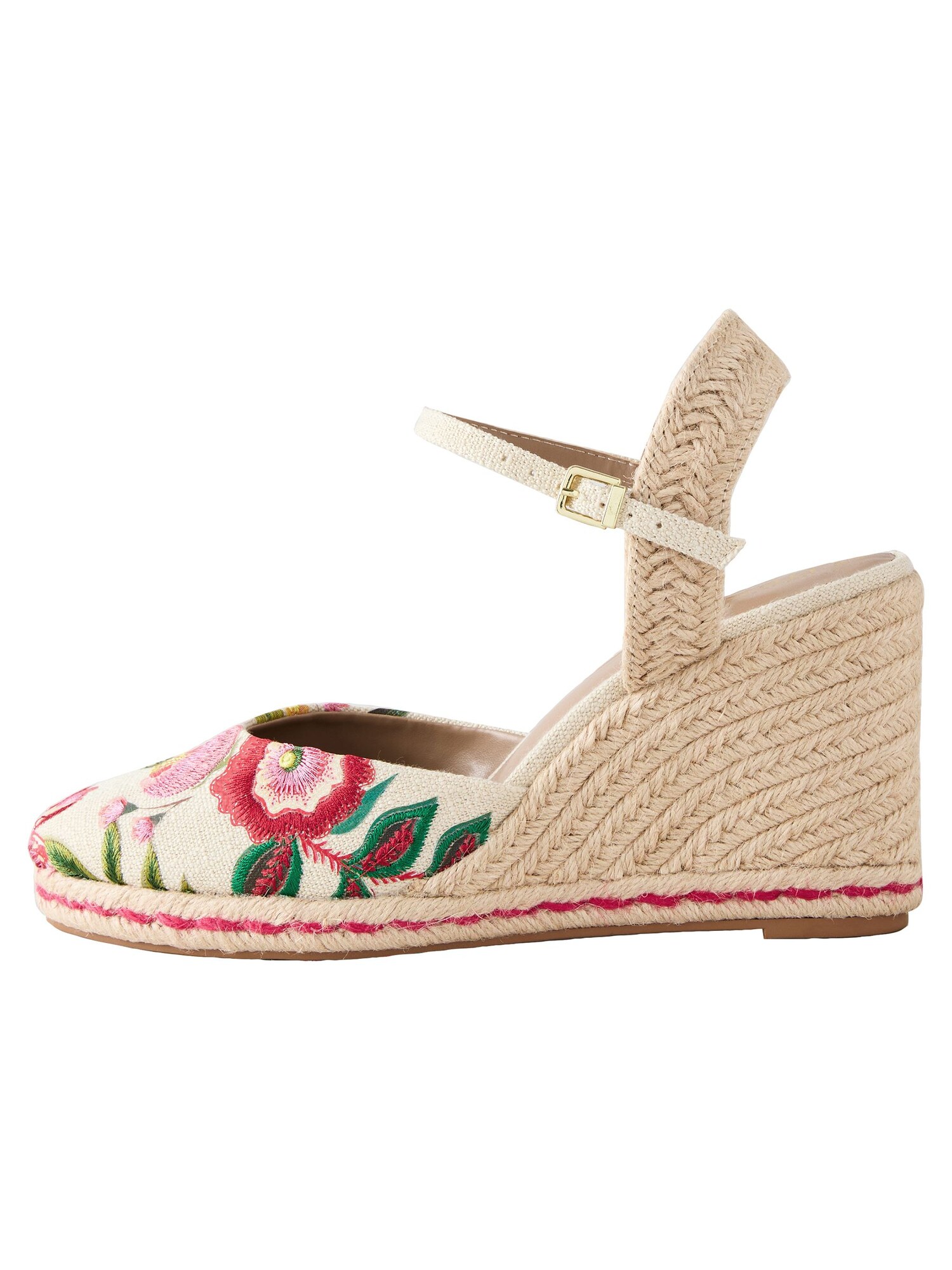 Next Sandale Forever Comfort  ecru / verde / roz / roșu