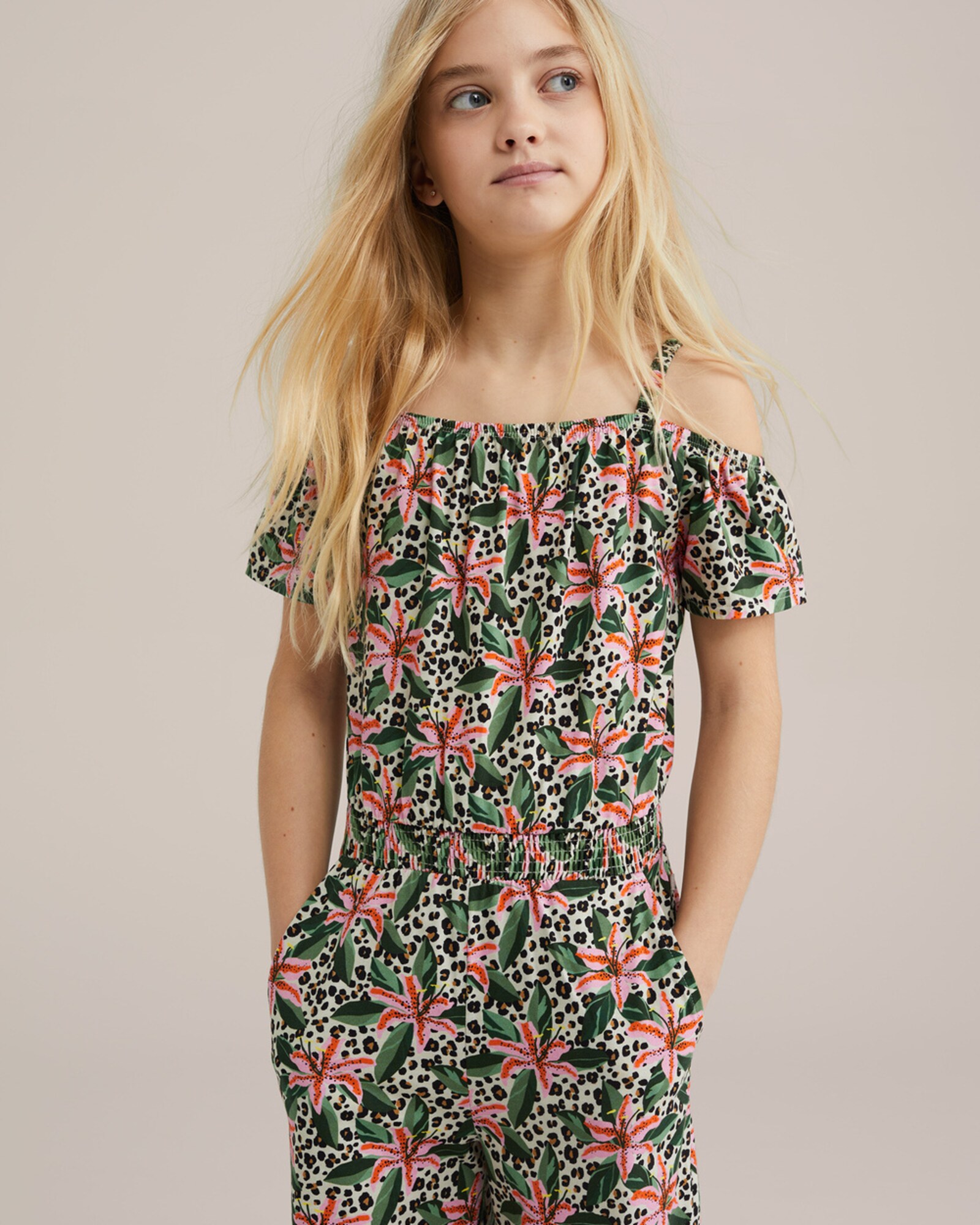 WE Fashion Kezeslábasok  ekrü / vörösáfonya / világospiros / fekete akciós termékkép 1