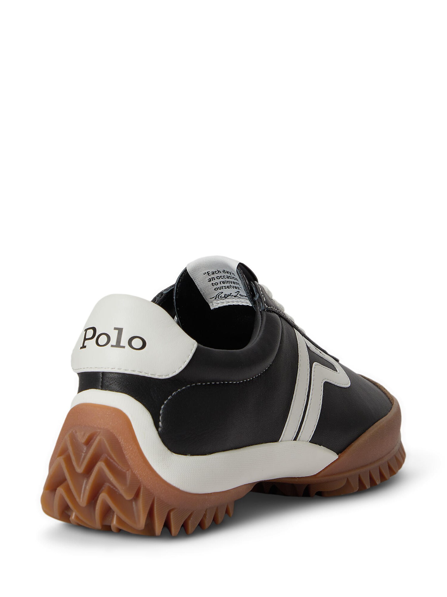 Polo Ralph Lauren Calzado deportivo con cordones  negro / blanco – imagen 4